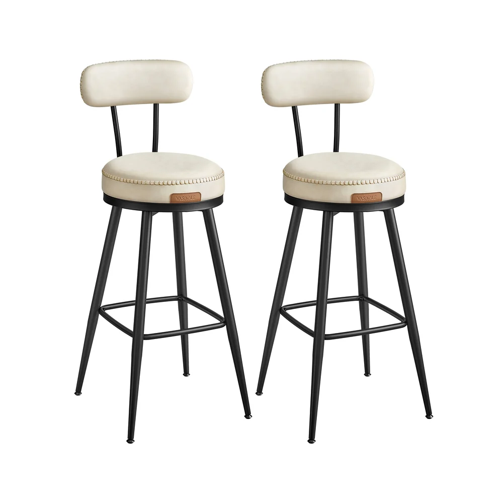 EKHO Collection - Swivel Bar Stools with Backs - Image 8