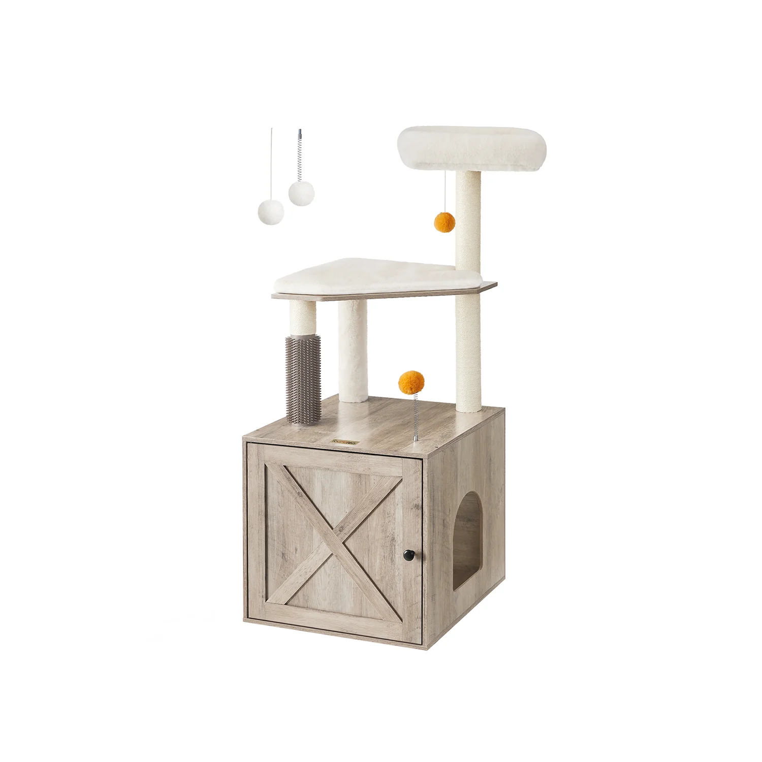 Litter Box Enclosure with Scratching Mat - Image 2