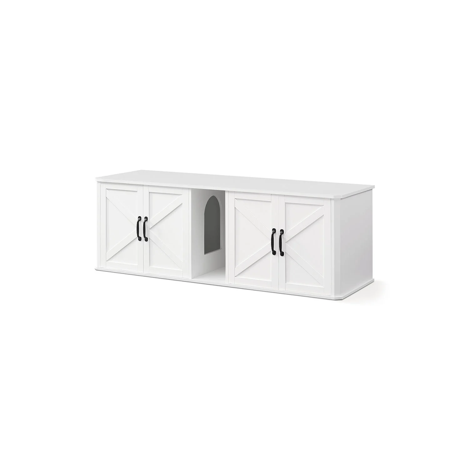 Double Cat Litter Box Enclosure for 2 Cats - Image 2