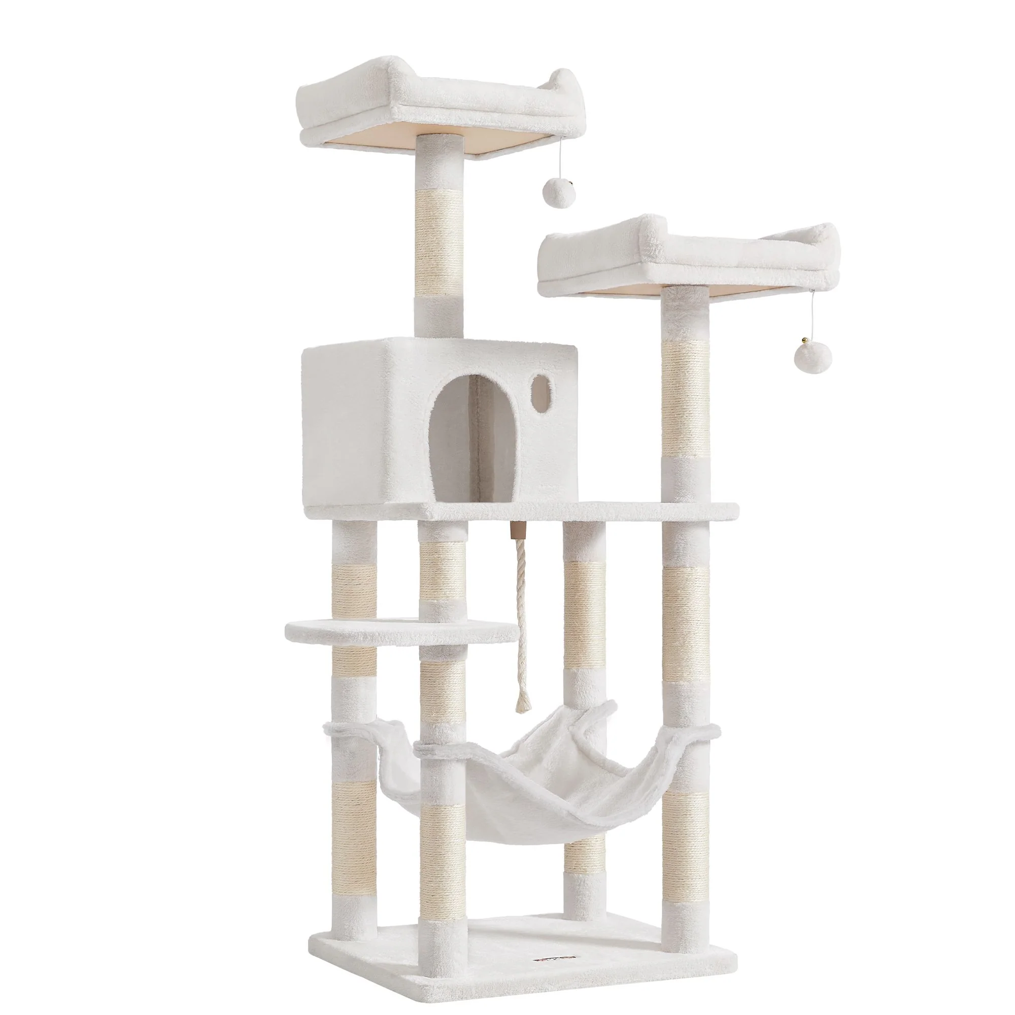 Multi Level Cat Tree Tower with Plush Condo and Scratching Posts