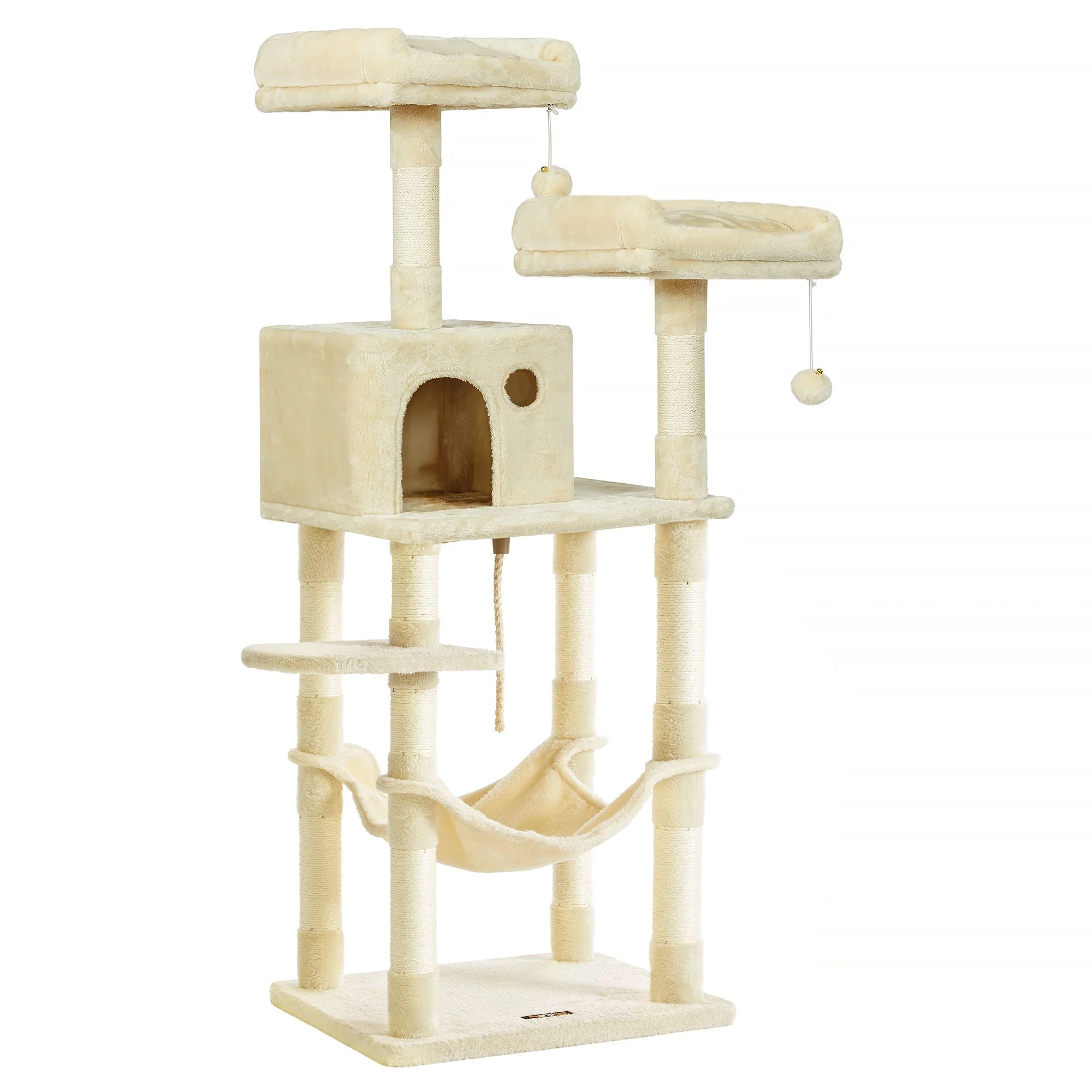 Multi Level Cat Tree Tower with Plush Condo and Scratching Posts - Image 2