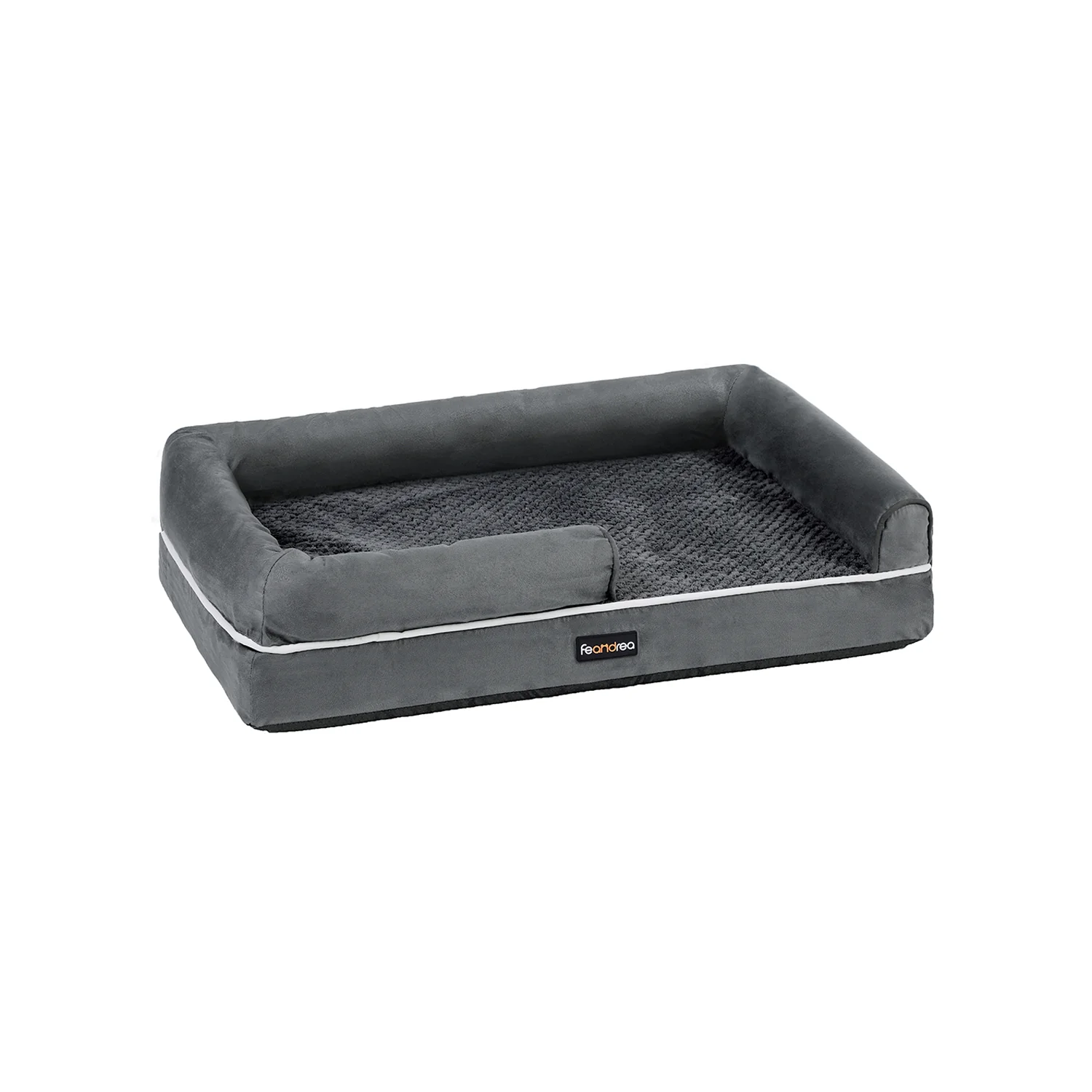 Feandrea Dog Bed, Orthopedic Dog Bed, Medium Dog Bed Waterproof, Removable Washable Cover Dog Sofa with Non-Slip Bottom