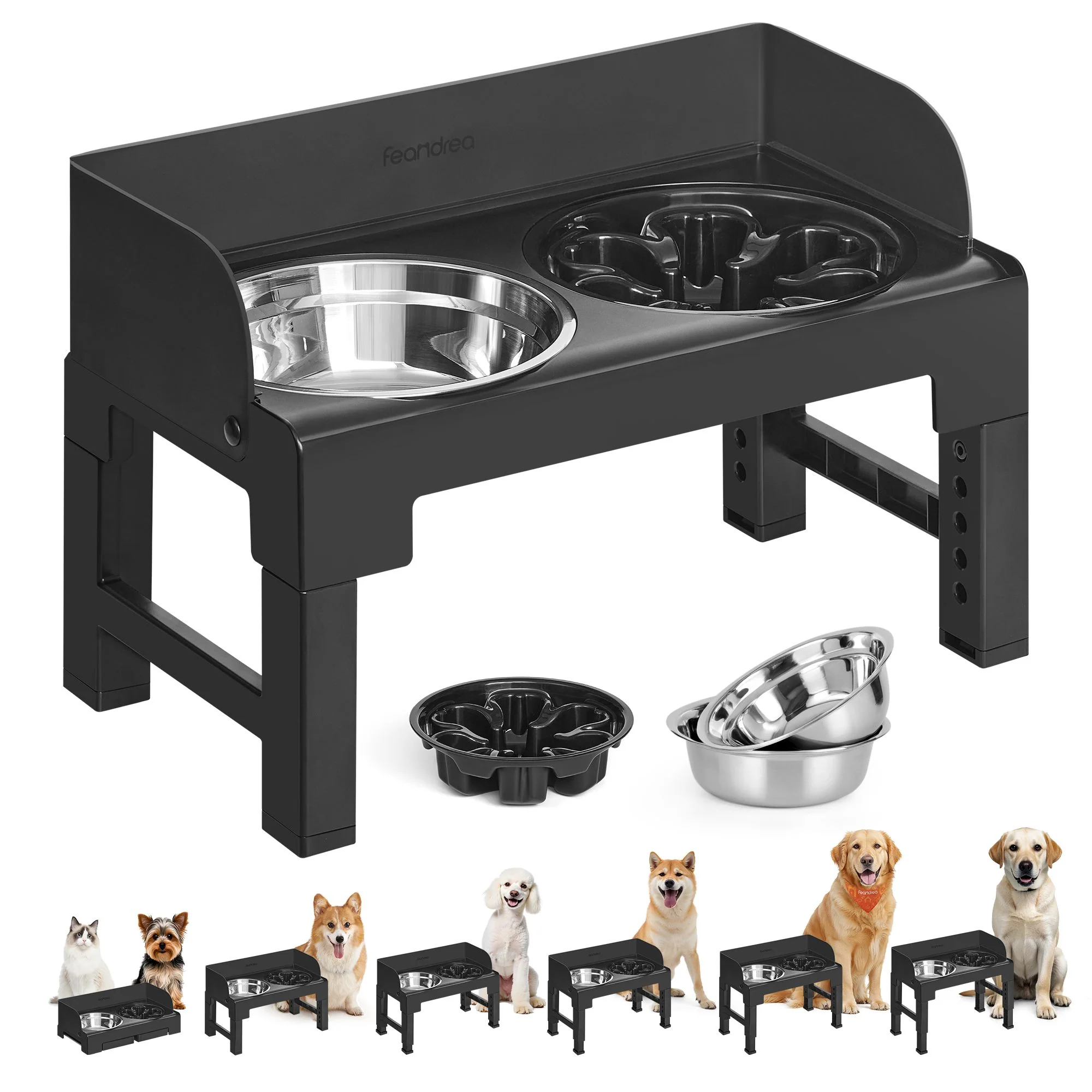 Feandrea Dog Bowls Elevated