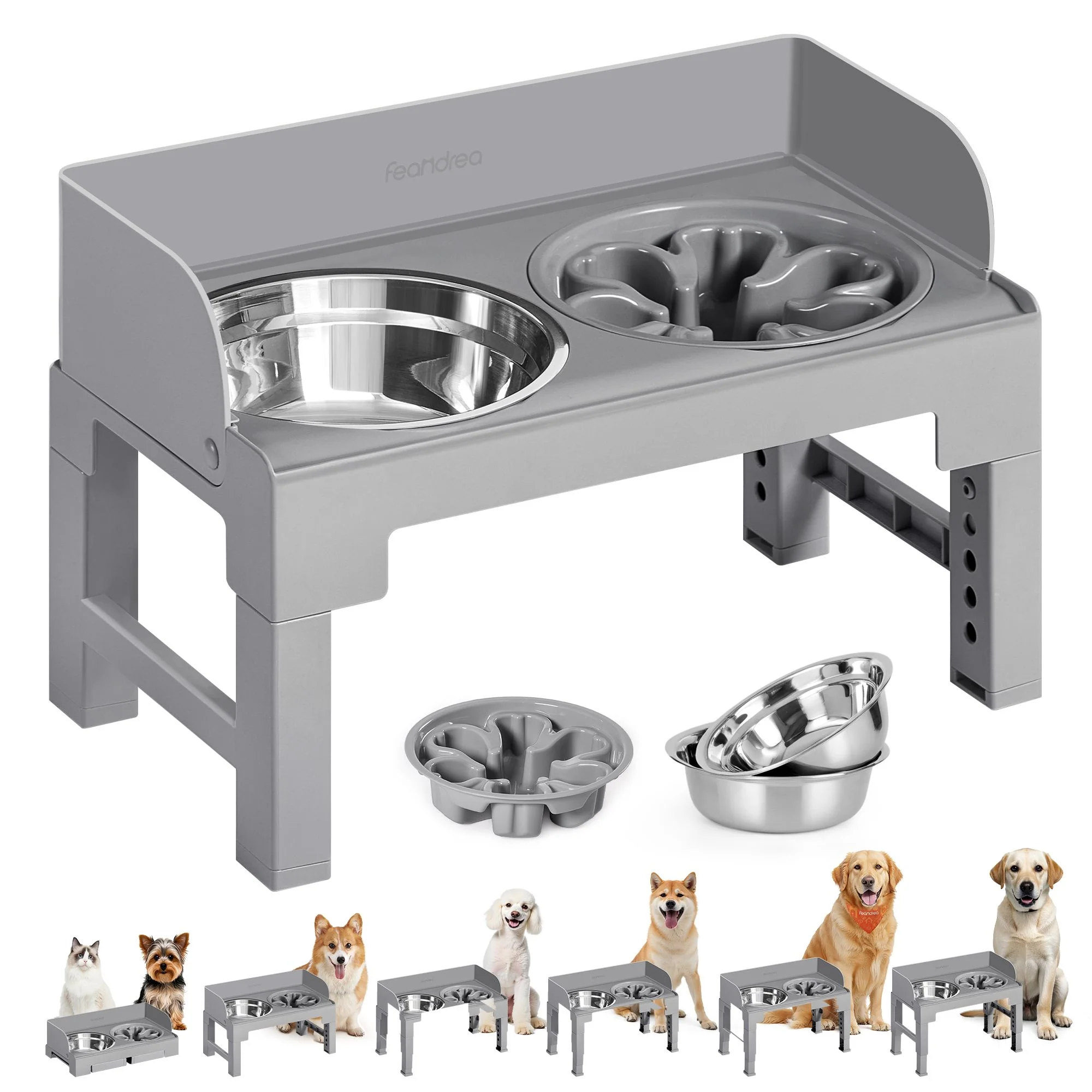 Feandrea Dog Bowls Elevated - Image 2