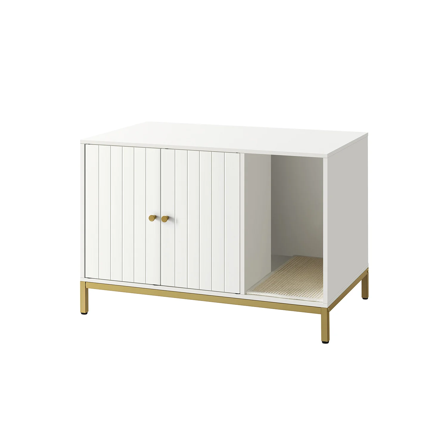 Litter Box Enclosure with Removable Divide
