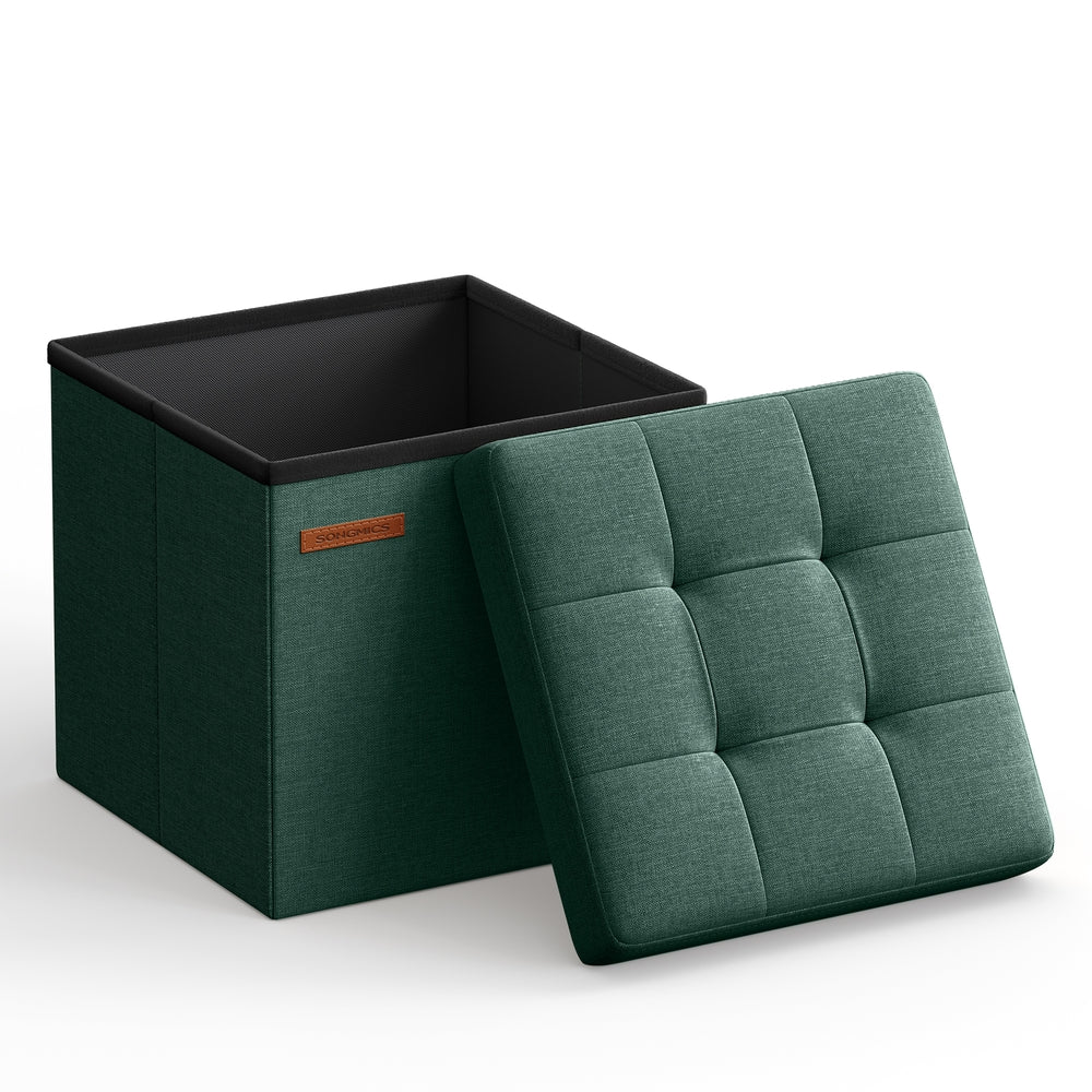 Foldable Small Ottoman Foot Rest with Storage - Image 3