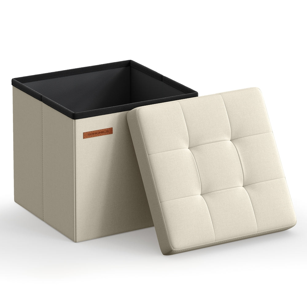Foldable Small Ottoman Foot Rest with Storage - Image 4