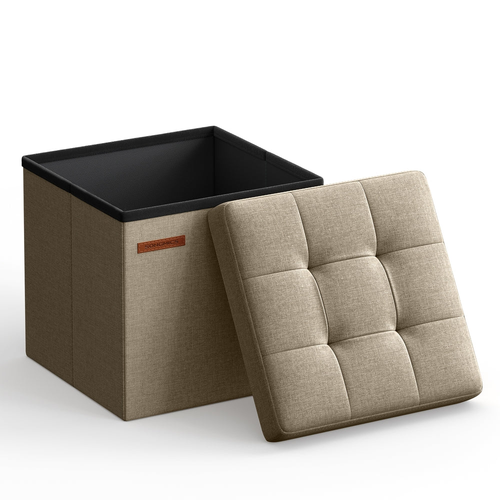 Foldable Small Ottoman Foot Rest with Storage - Image 5