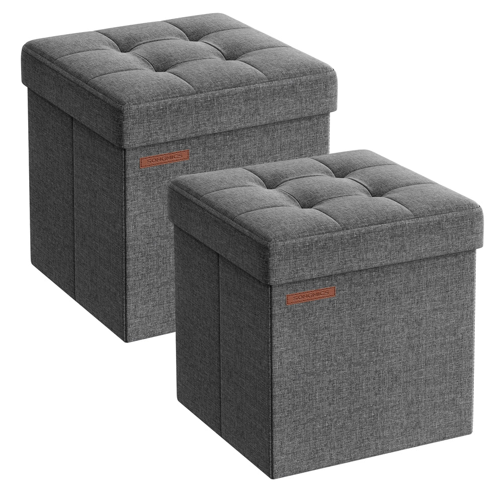 Foldable Small Ottoman Foot Rest with Storage - Image 6