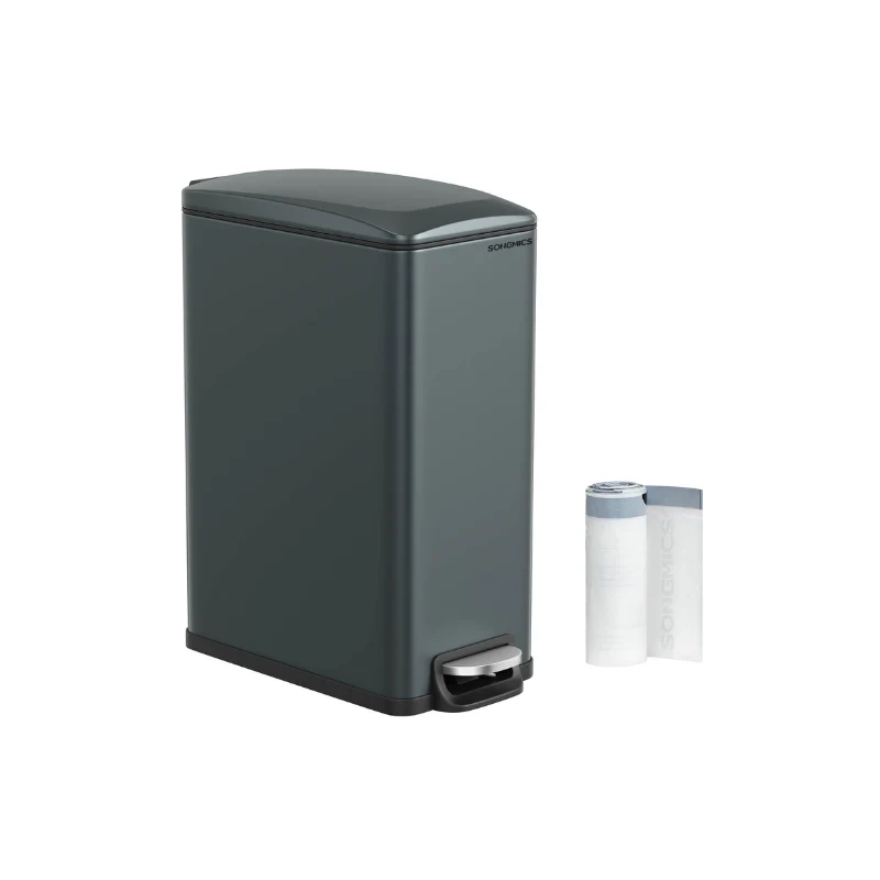 Slim Stainless Steel Trash Bin - Image 5
