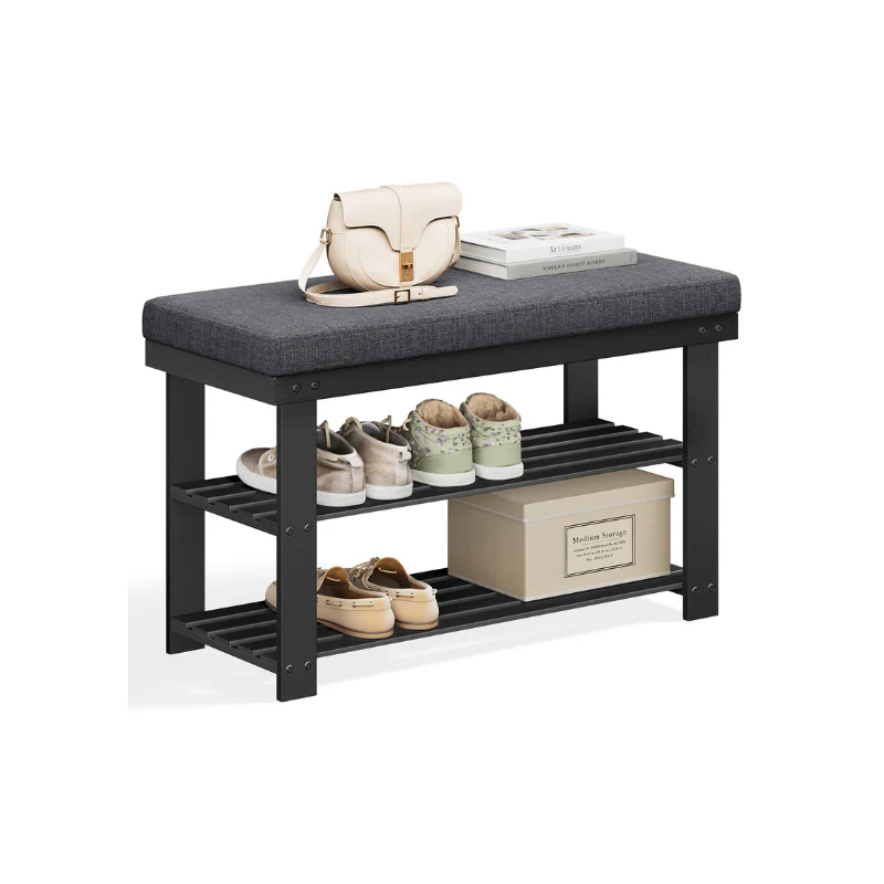 2-Tier Bamboo Shoe Bench