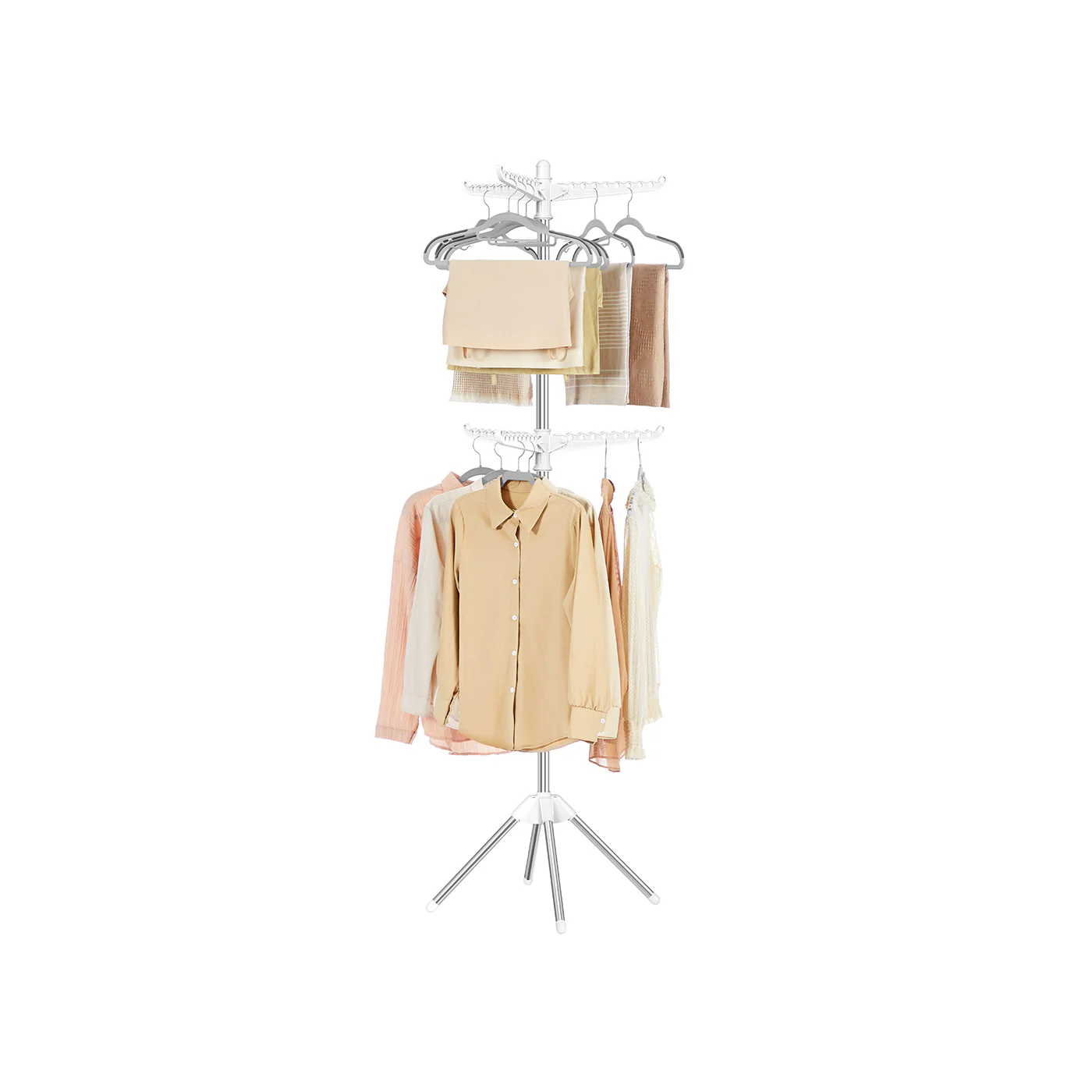 2-Tier Folding Clothes Drying Rack - Image 2