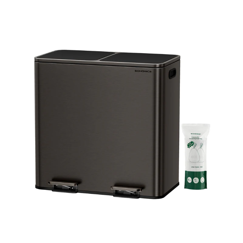 2 x 10.6 Gallon (2 x 40 L) Trash Can for Kitchen - Image 3