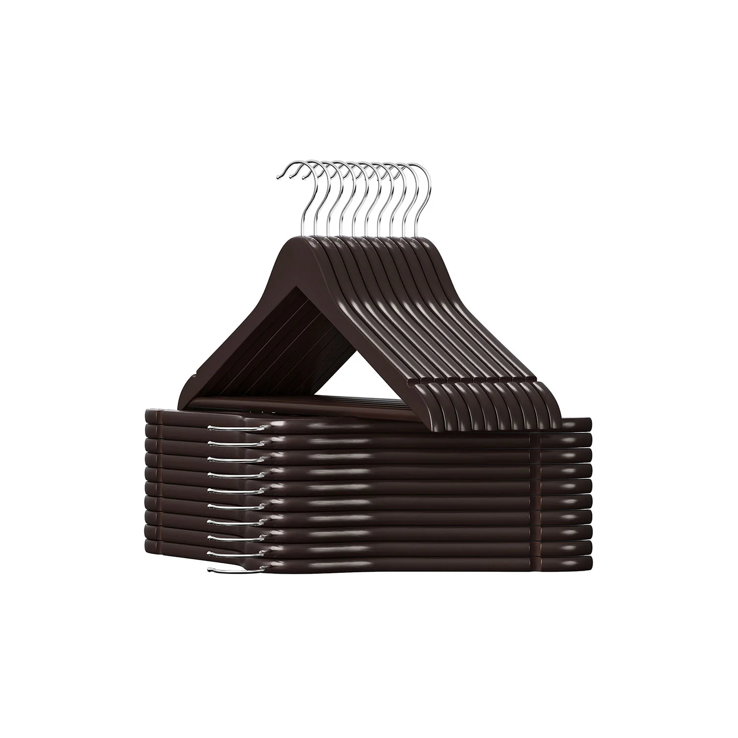 20-Pack Coat Hangers with Shoulder Notches - Image 3