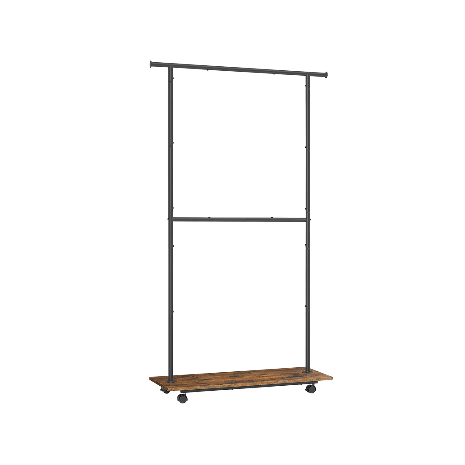 38.8" Wide Clothes Rack with Wheels - Image 3
