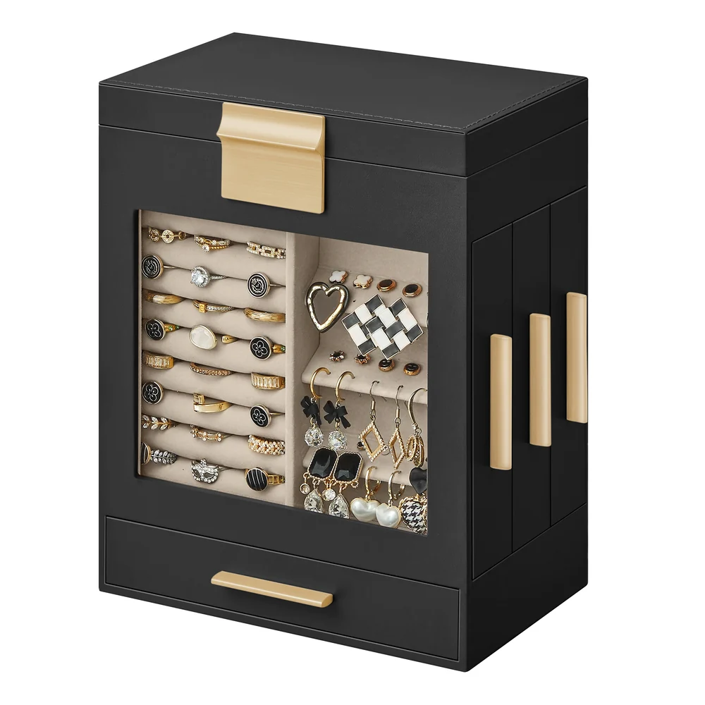 5-Layer Jewelry Box with 3 Side Drawers - Image 2