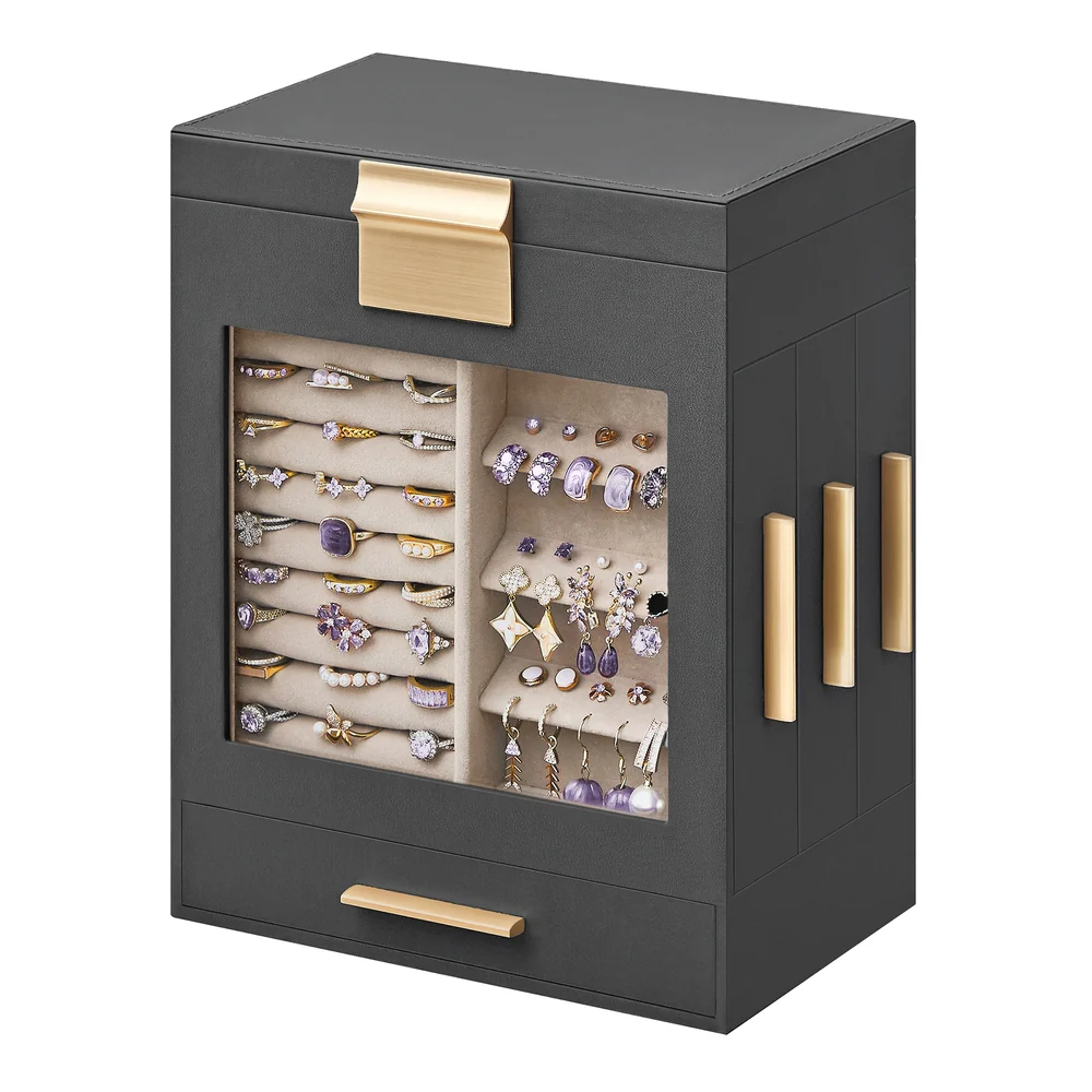 5-Layer Jewelry Box with 3 Side Drawers - Image 3