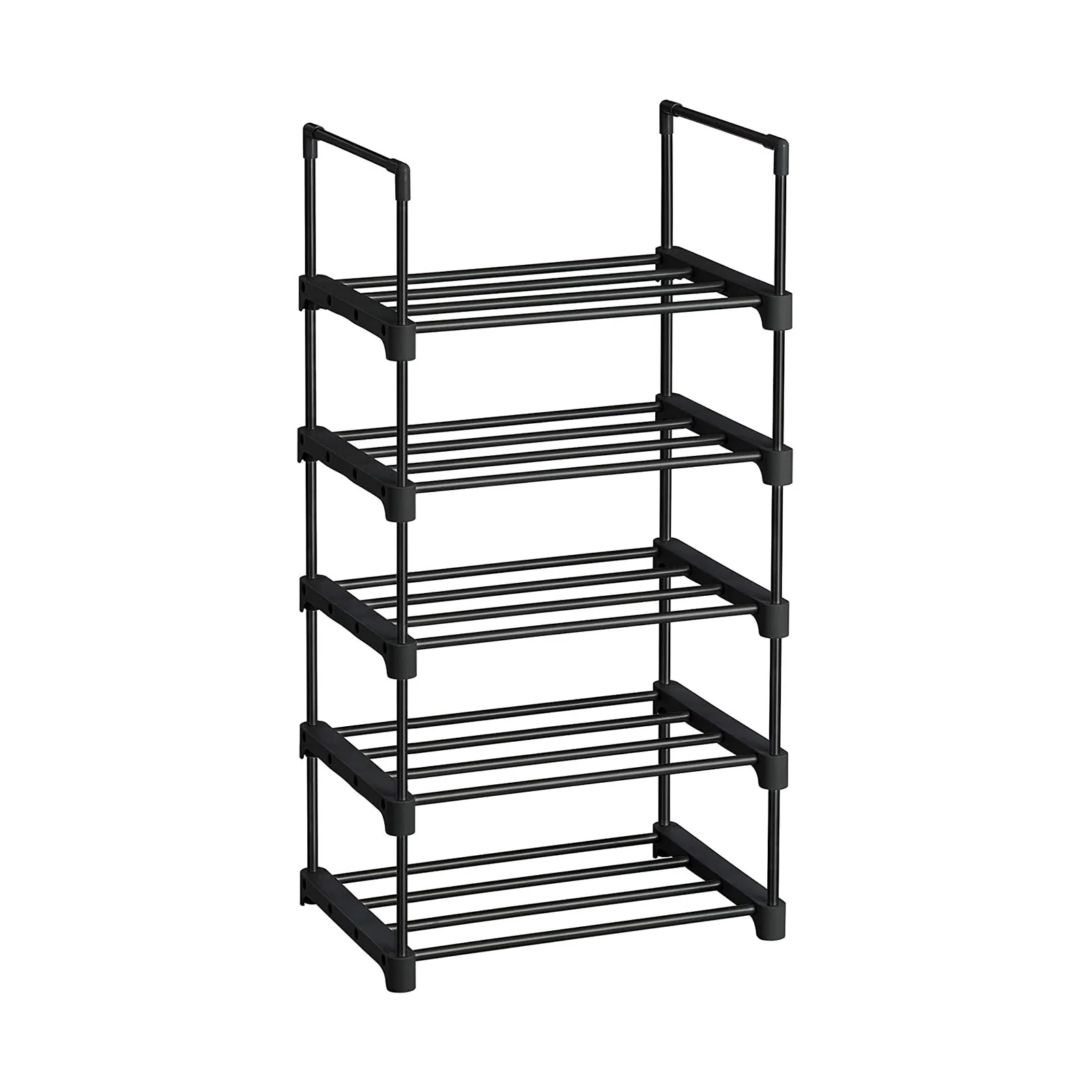 5-Tier Shoe Rack Black