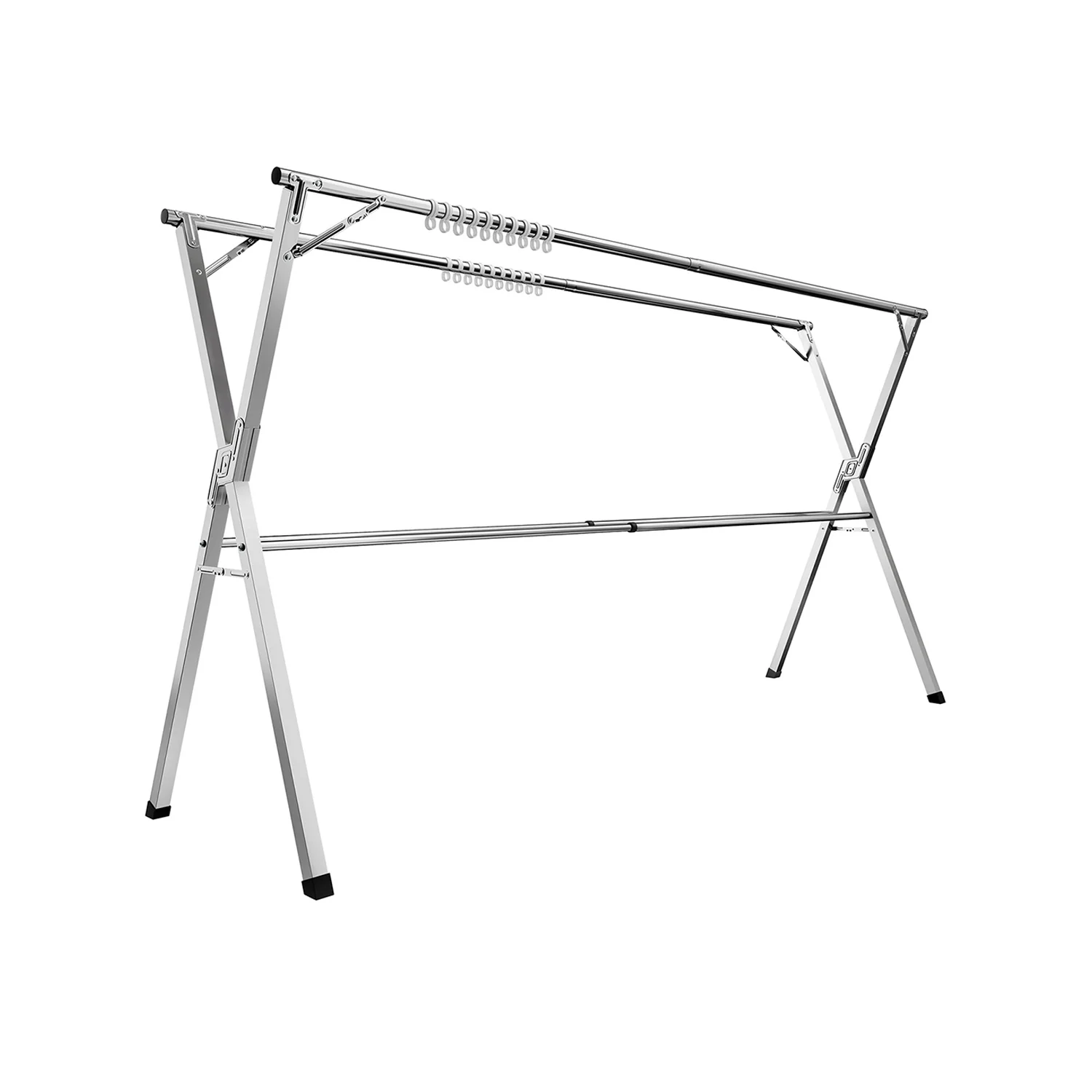 52.4"-78.7" Wide Extendable Clothes Drying Rack - Image 2
