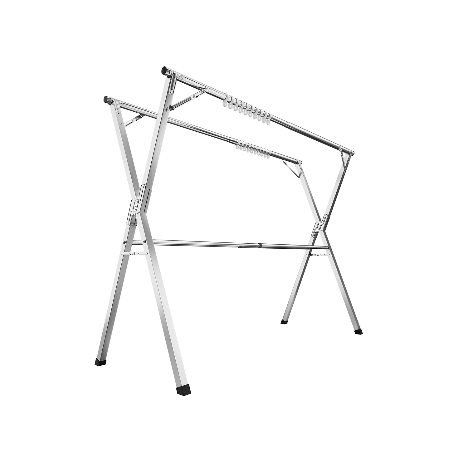52.4"-78.7" Wide Extendable Clothes Drying Rack - Image 3