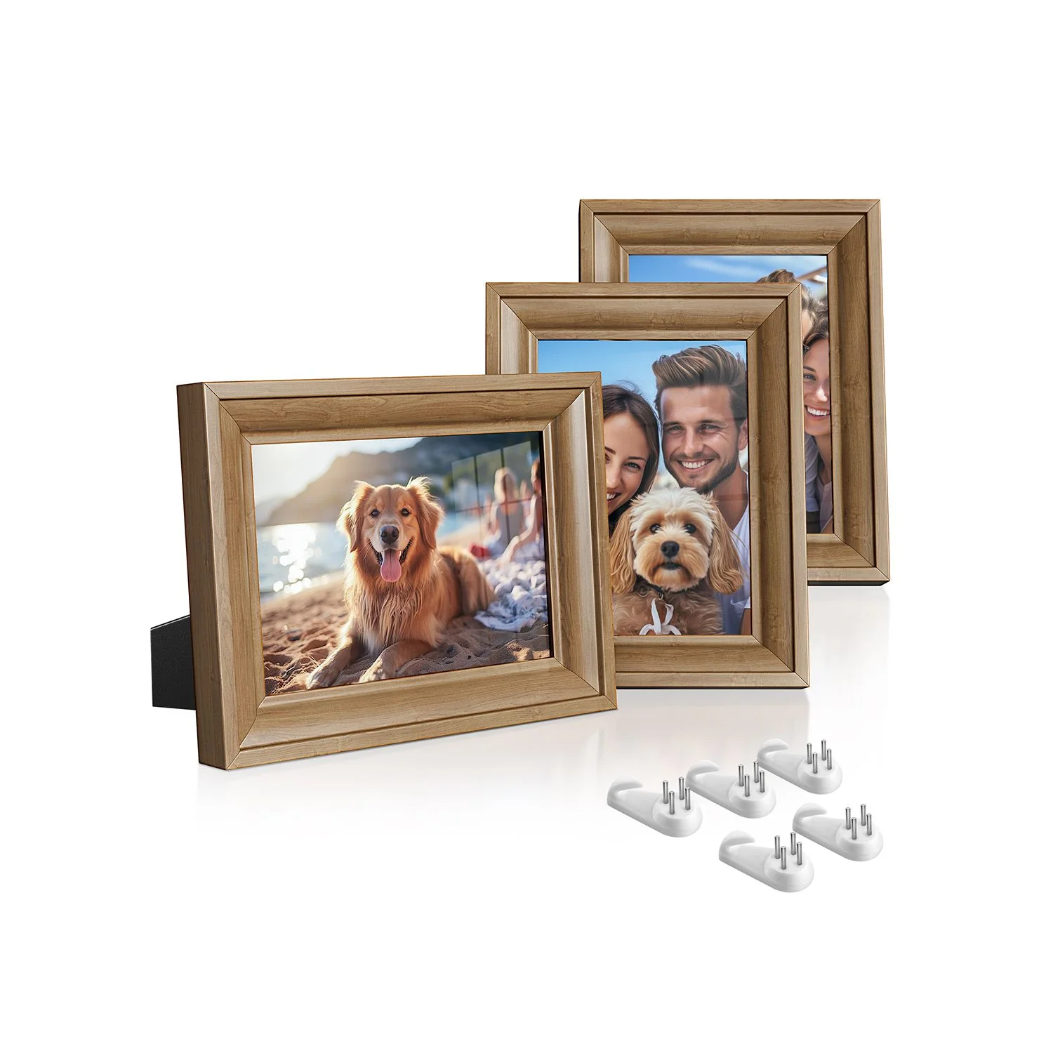 Set of 3 Picture Frames with 6 Mats - Image 3