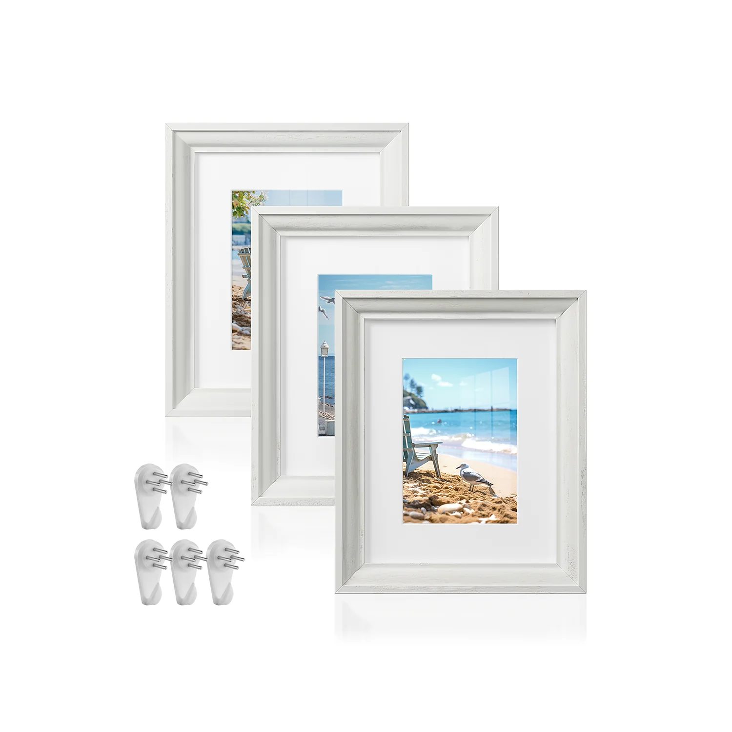 Set of 3 Picture Frames with 6 Mats - Image 4