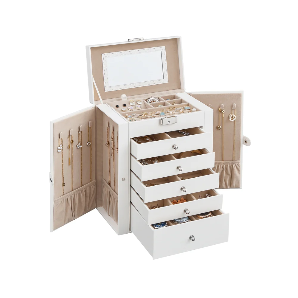 6-Tier Large Jewelry Case with Drawers - Image 2