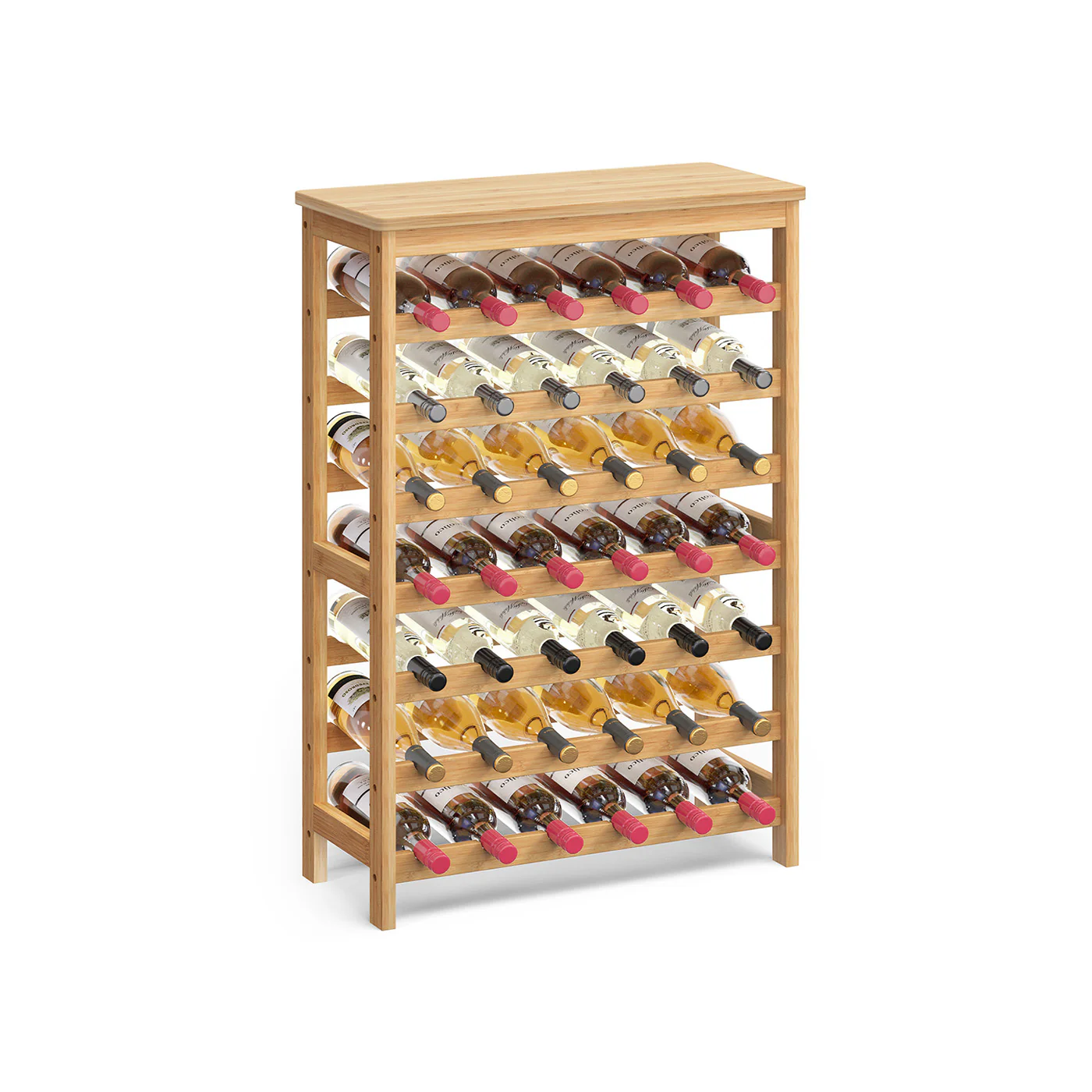 7-Tier Wine Rack for 42 Bottles