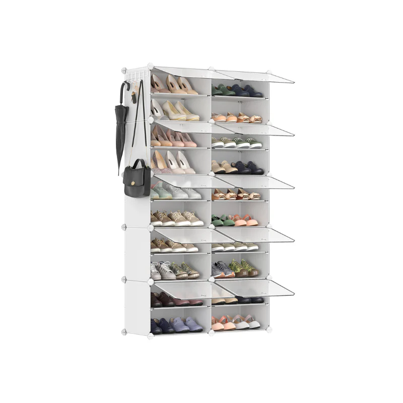 8-Cube Shoe Rack with Doors - Image 8