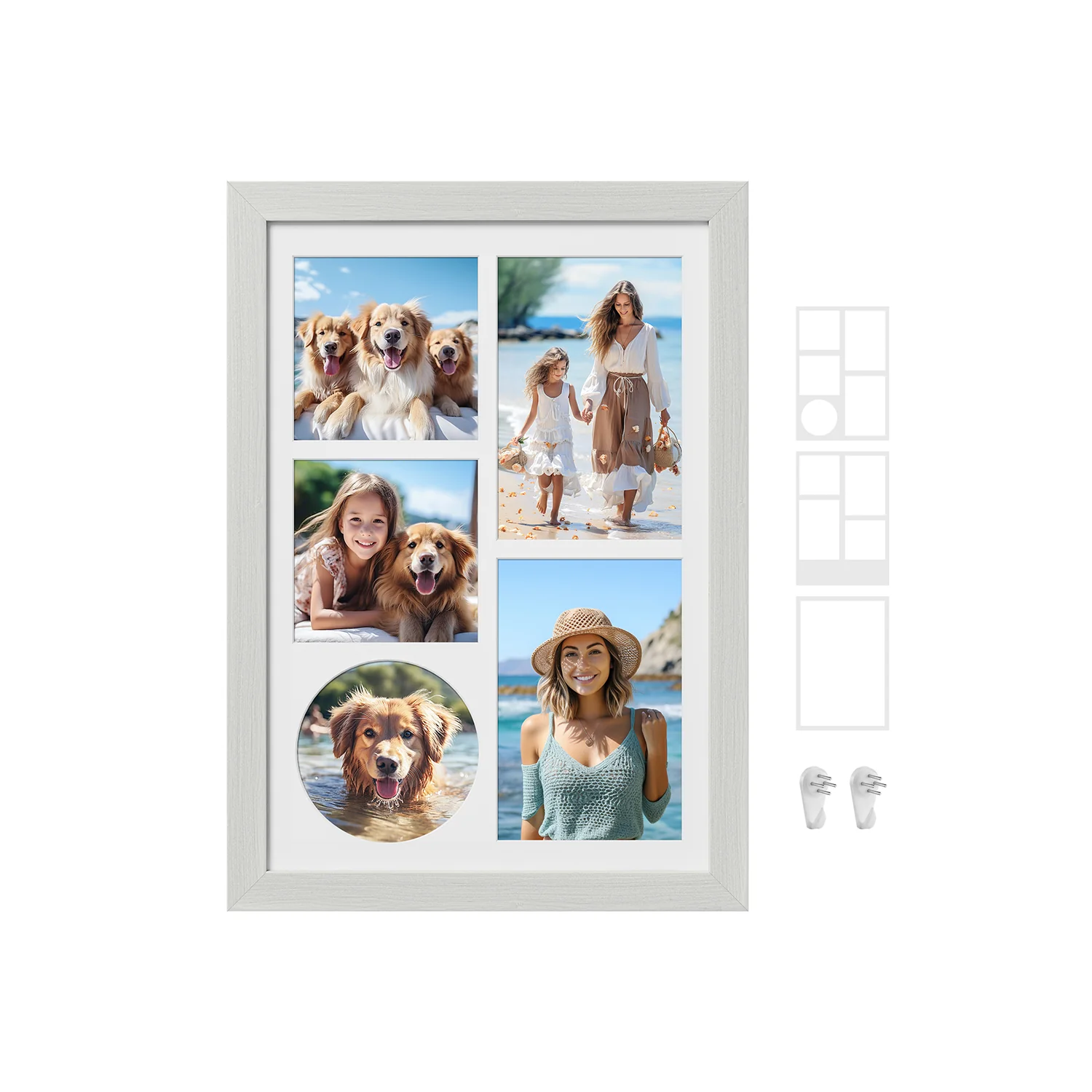A4 Picture Frame with Mats for Wall Decor - Image 3