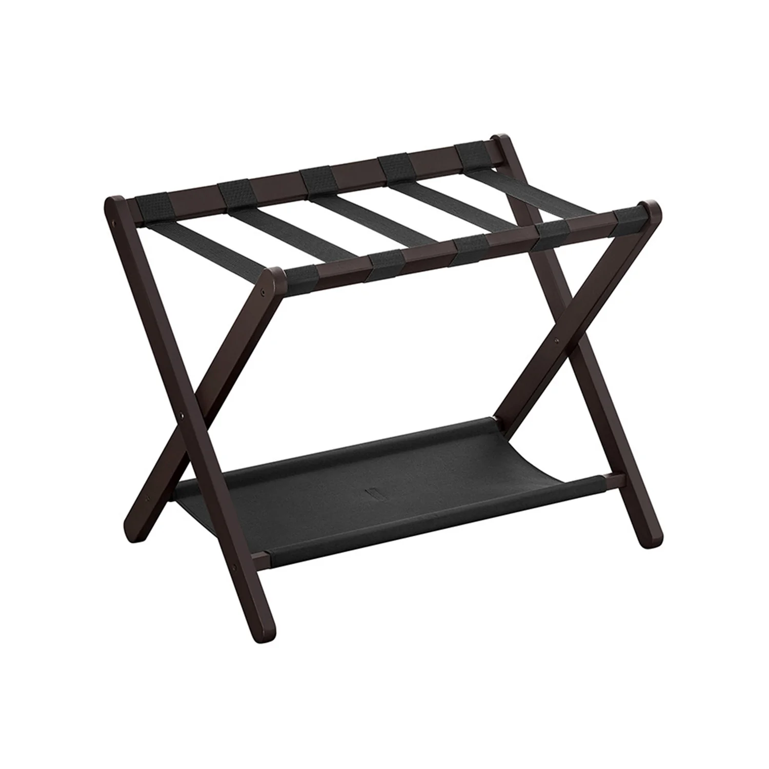 Luggage Rack with Storage Shelf