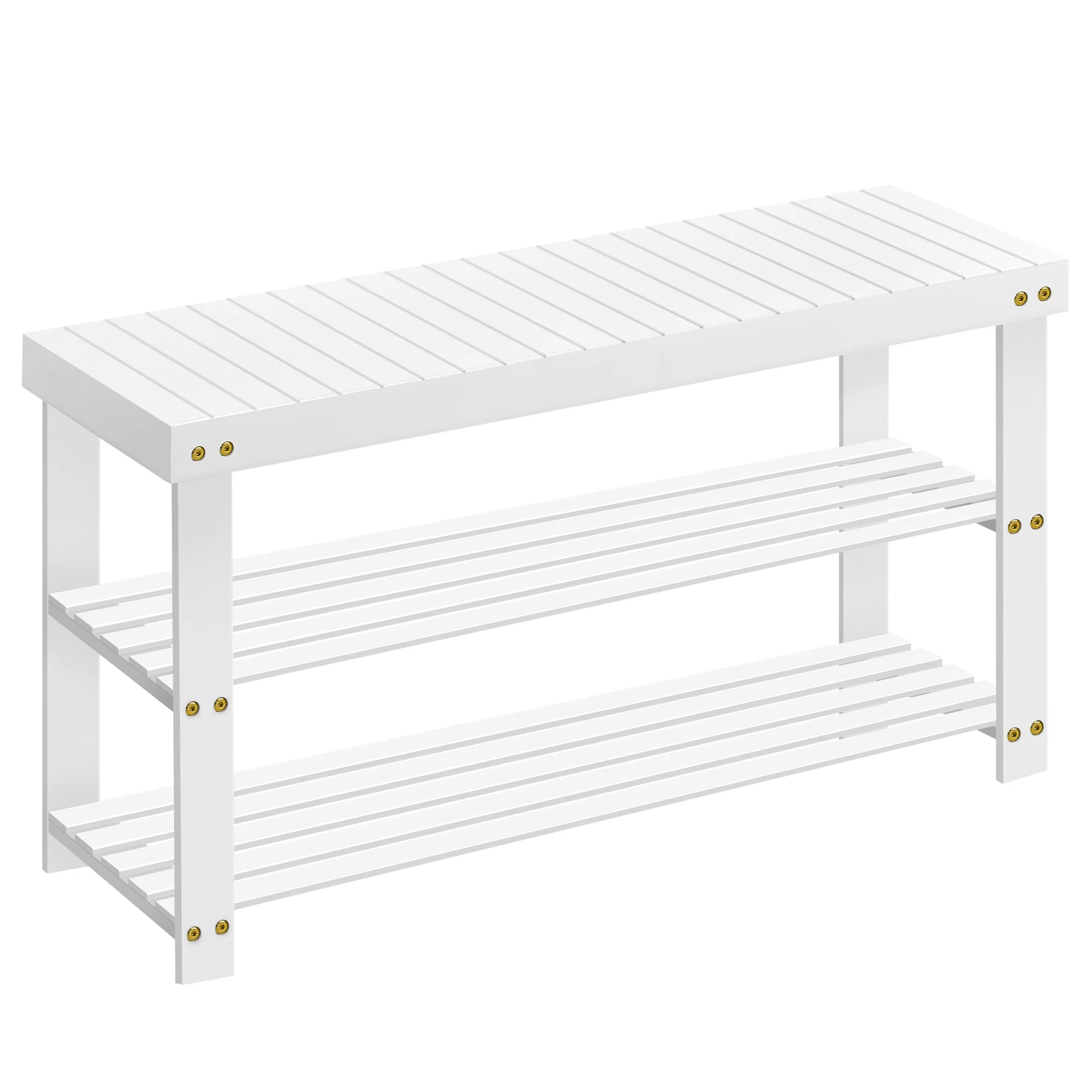 Bamboo Shoe Rack Bench - Image 8