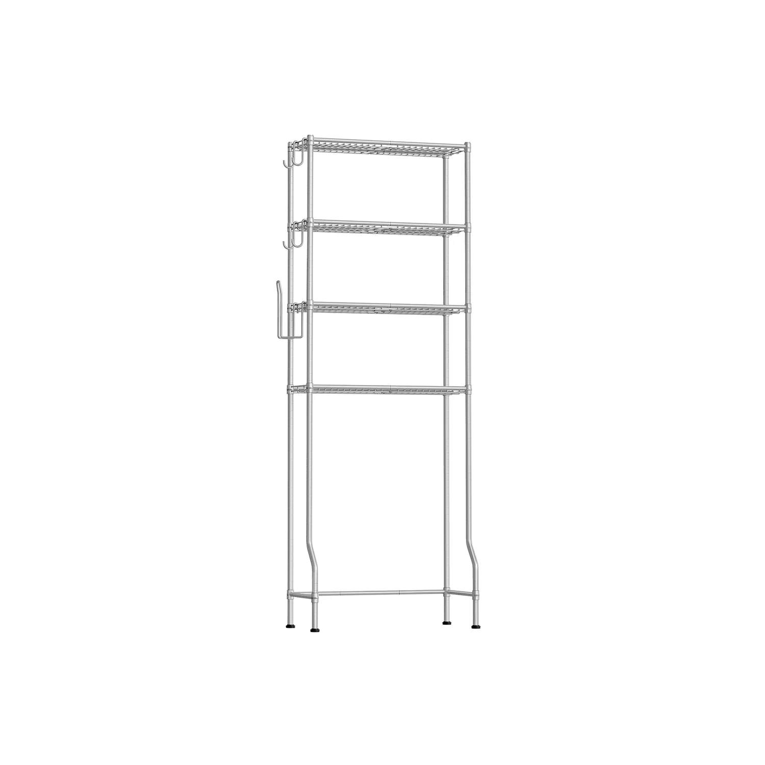 4-Tier Metal Over-the-Toilet Storage Shelf - Image 2