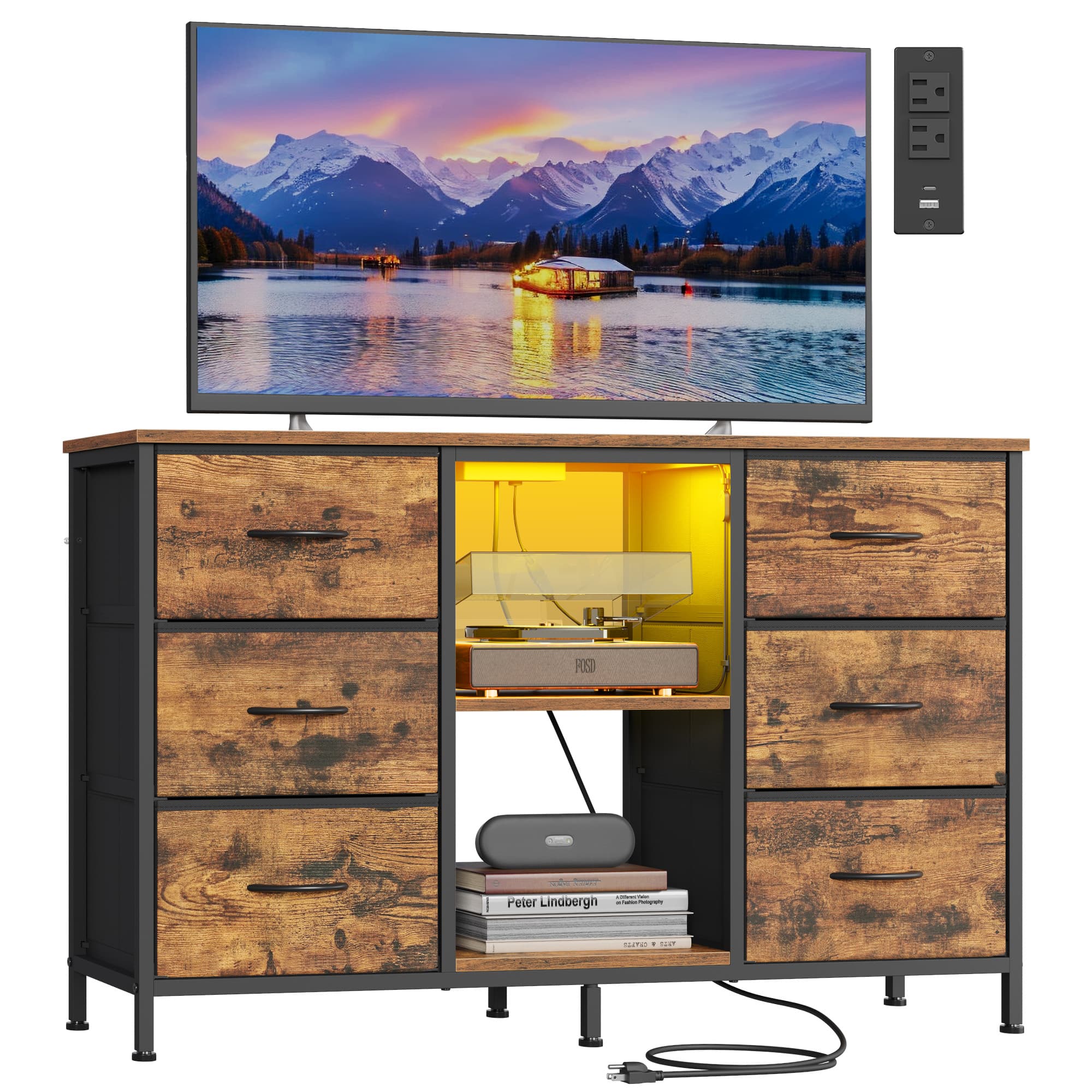 BELLAH Collection - TV Stand with drawers and shelves for bedroom or lounge