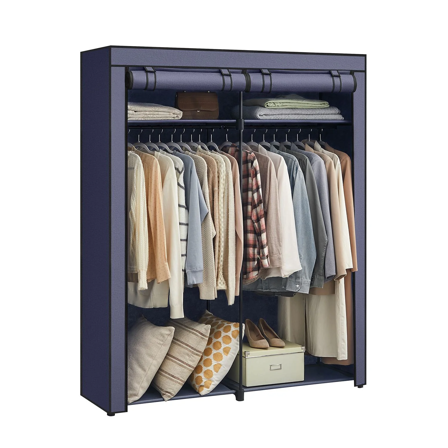 Portable Closet Wardrobe 55.1 x 16.9 x 68.5 Inches - Image 4