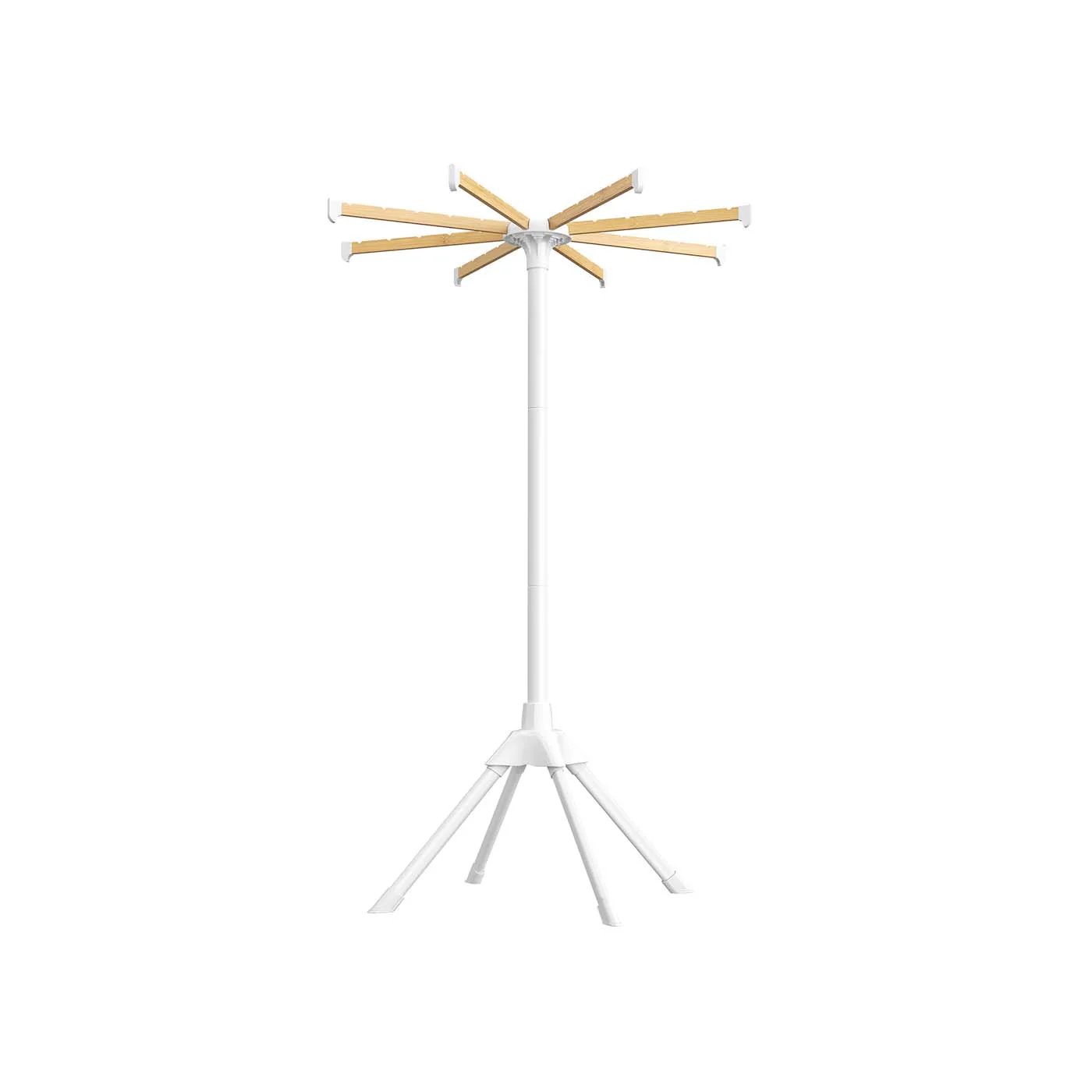 Foldable clothes drying rack with bamboo rods for indoor laundry - Image 2