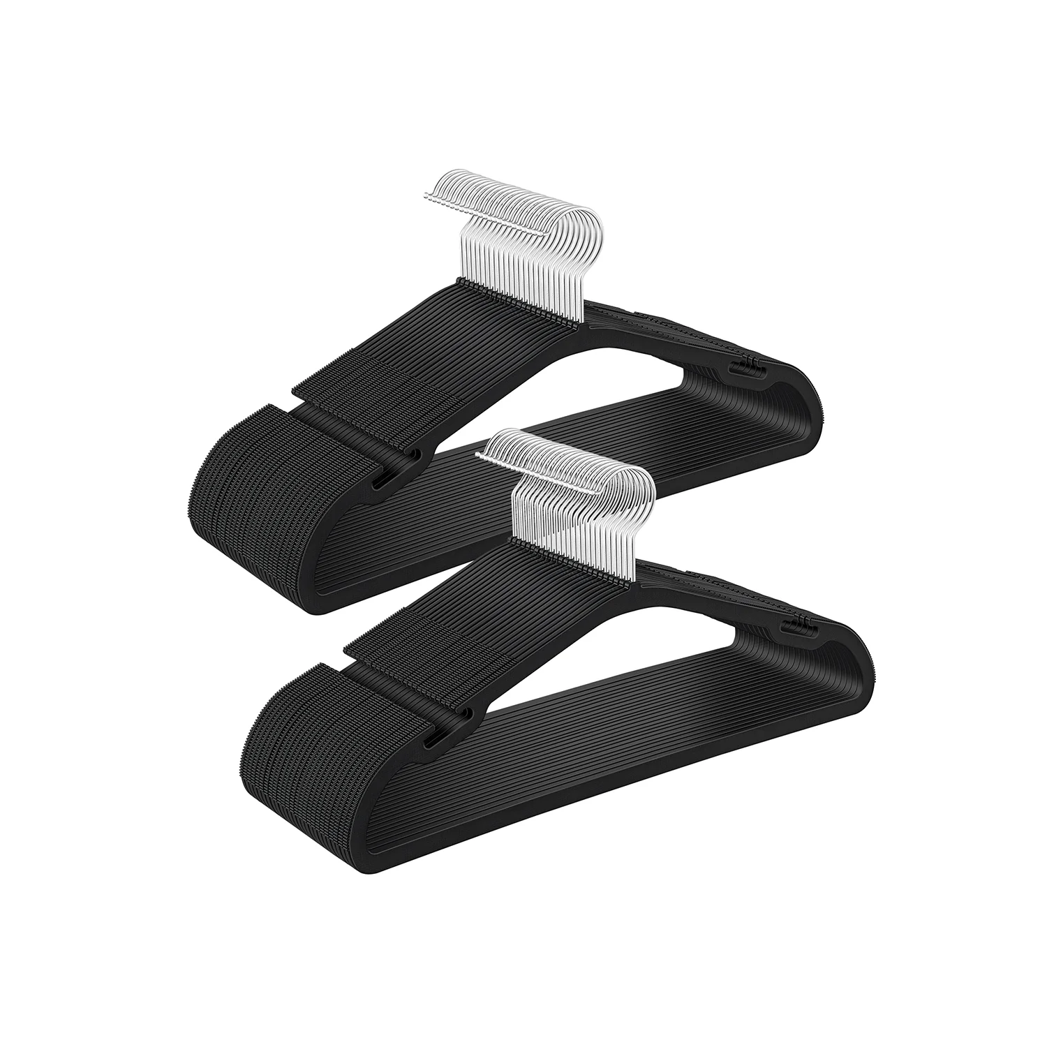 Clothes Hangers 50 Pack with Wide Shoulder Notches - Image 2