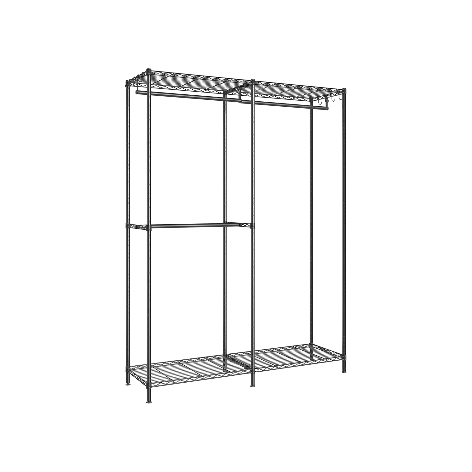 Clothing Rack with Adjustable Shelves and Hanging Rails - Image 2