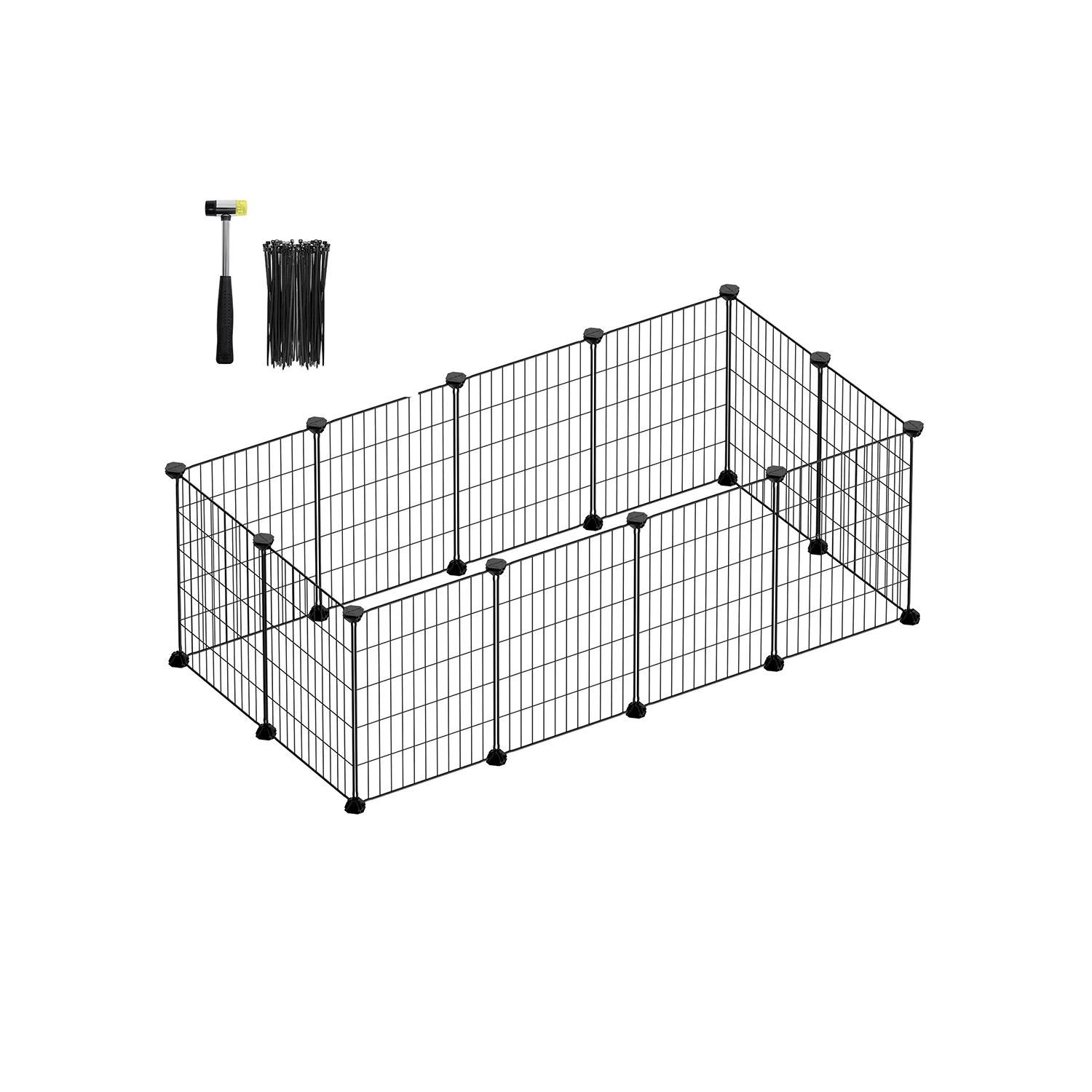 DIY Metal Pet Playpen with Cable Ties