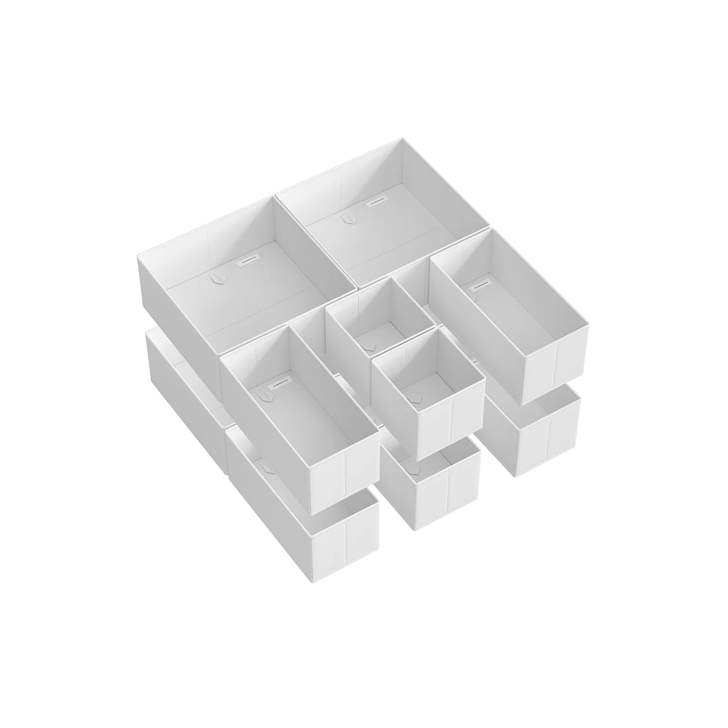 Foldable Fabric Storage Bins for Socks, Underwear, Bras, Ties, Scarves - Image 3