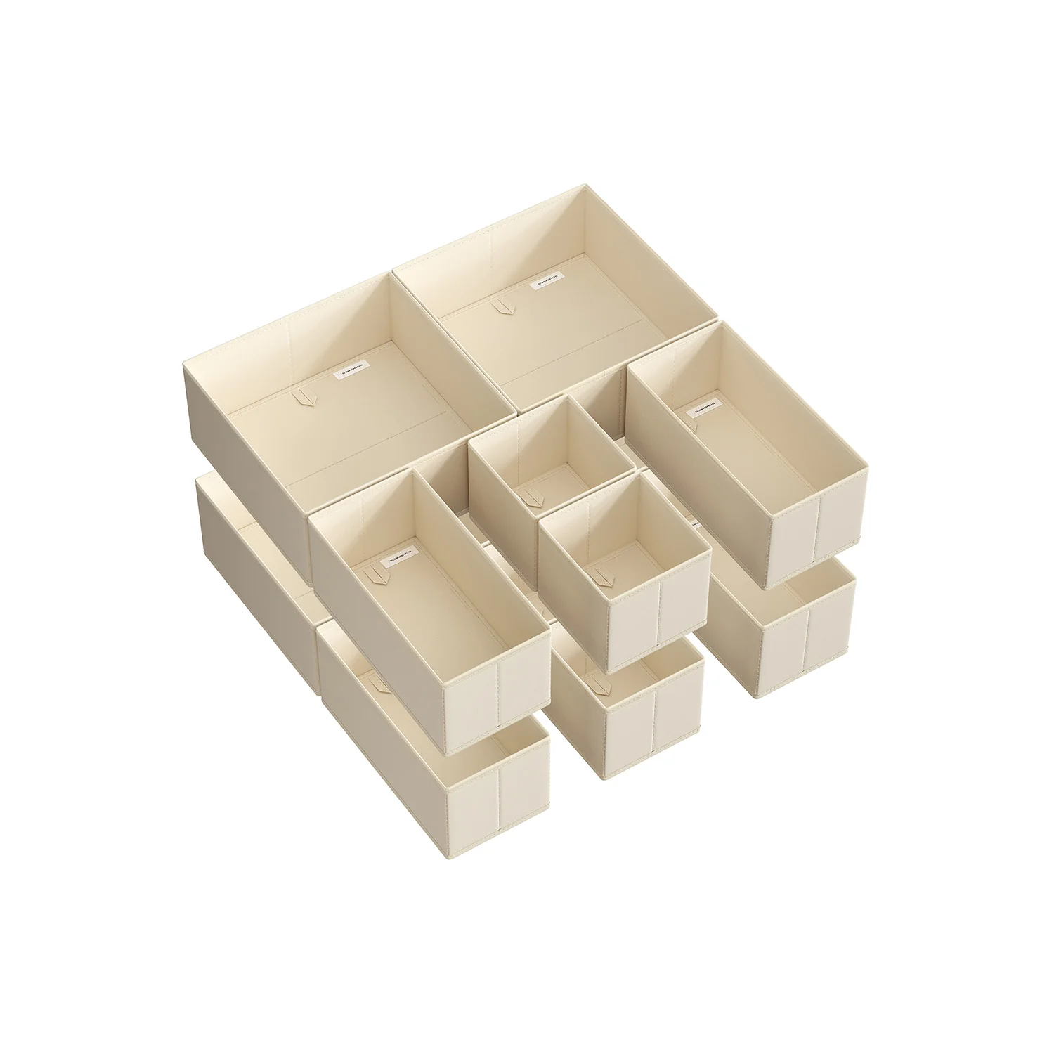 Foldable Fabric Storage Bins for Socks, Underwear, Bras, Ties, Scarves - Image 4
