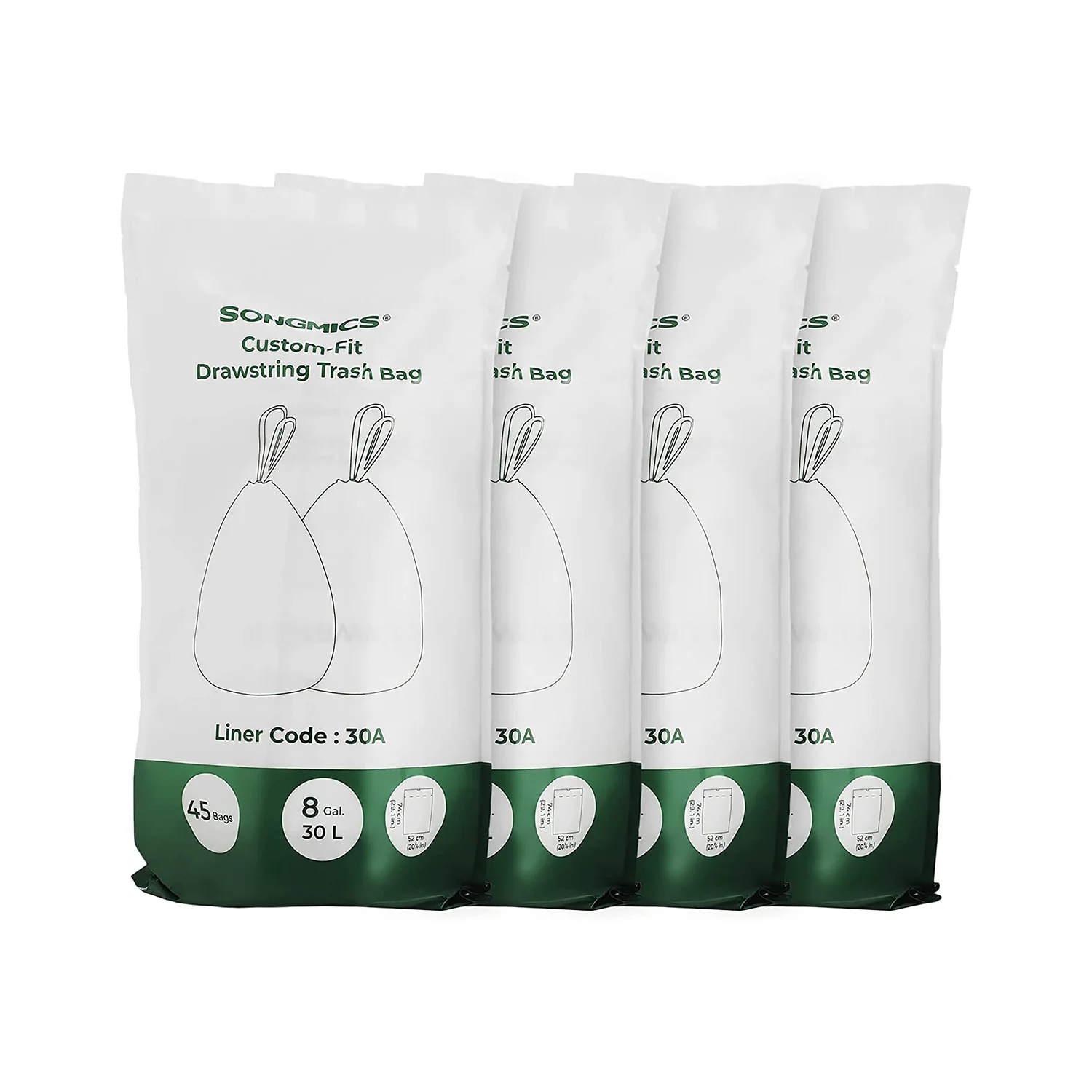 8.5 Gallon Drawstring Trash Bags for Dual Trash Can - Image 3