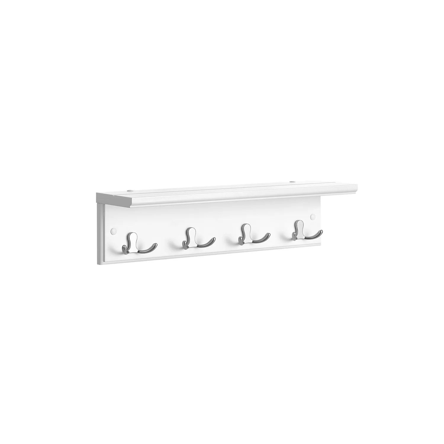 Coat Rack with Shelf and 4 Double Hooks