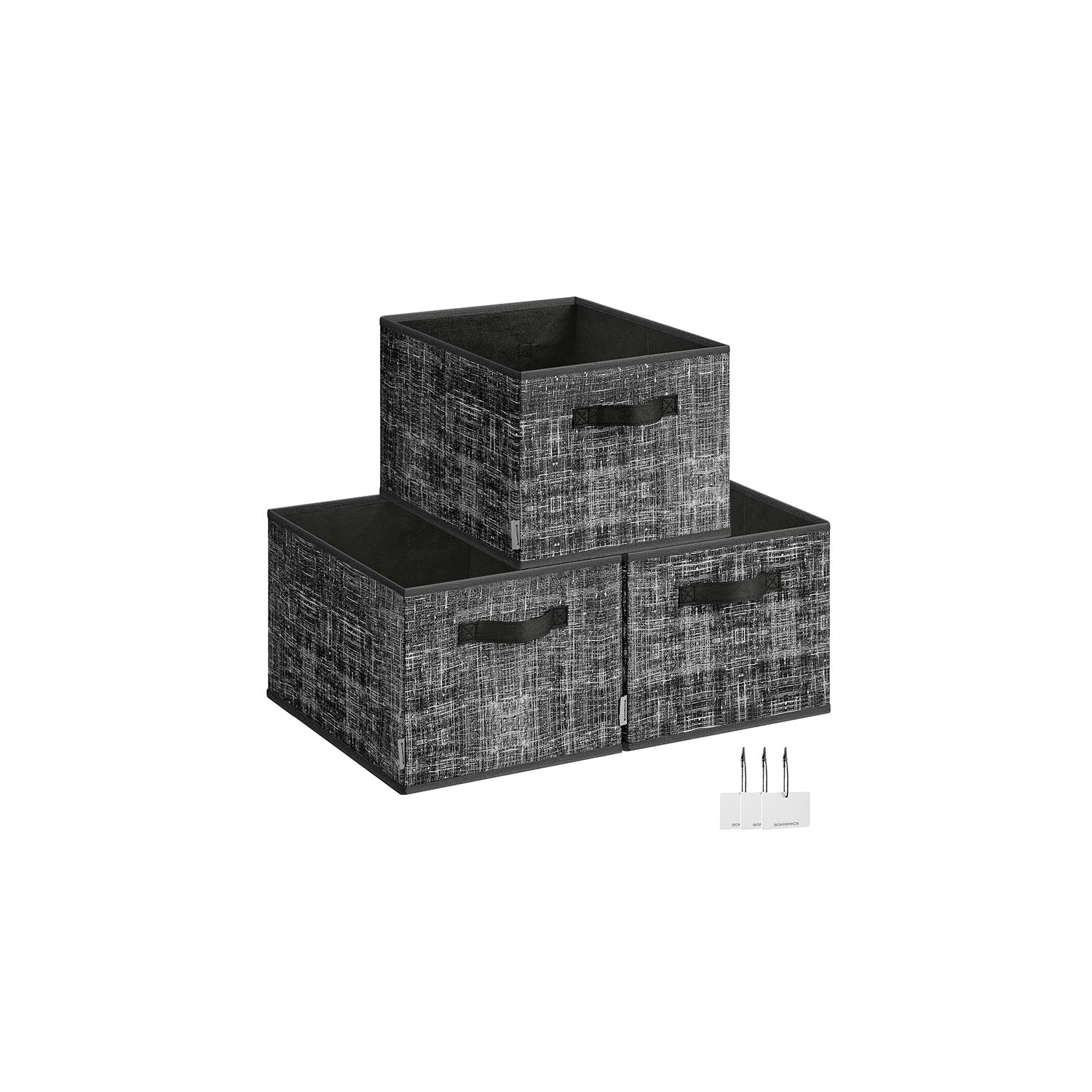 Set of 3 Fabric Storage Bins - Image 2