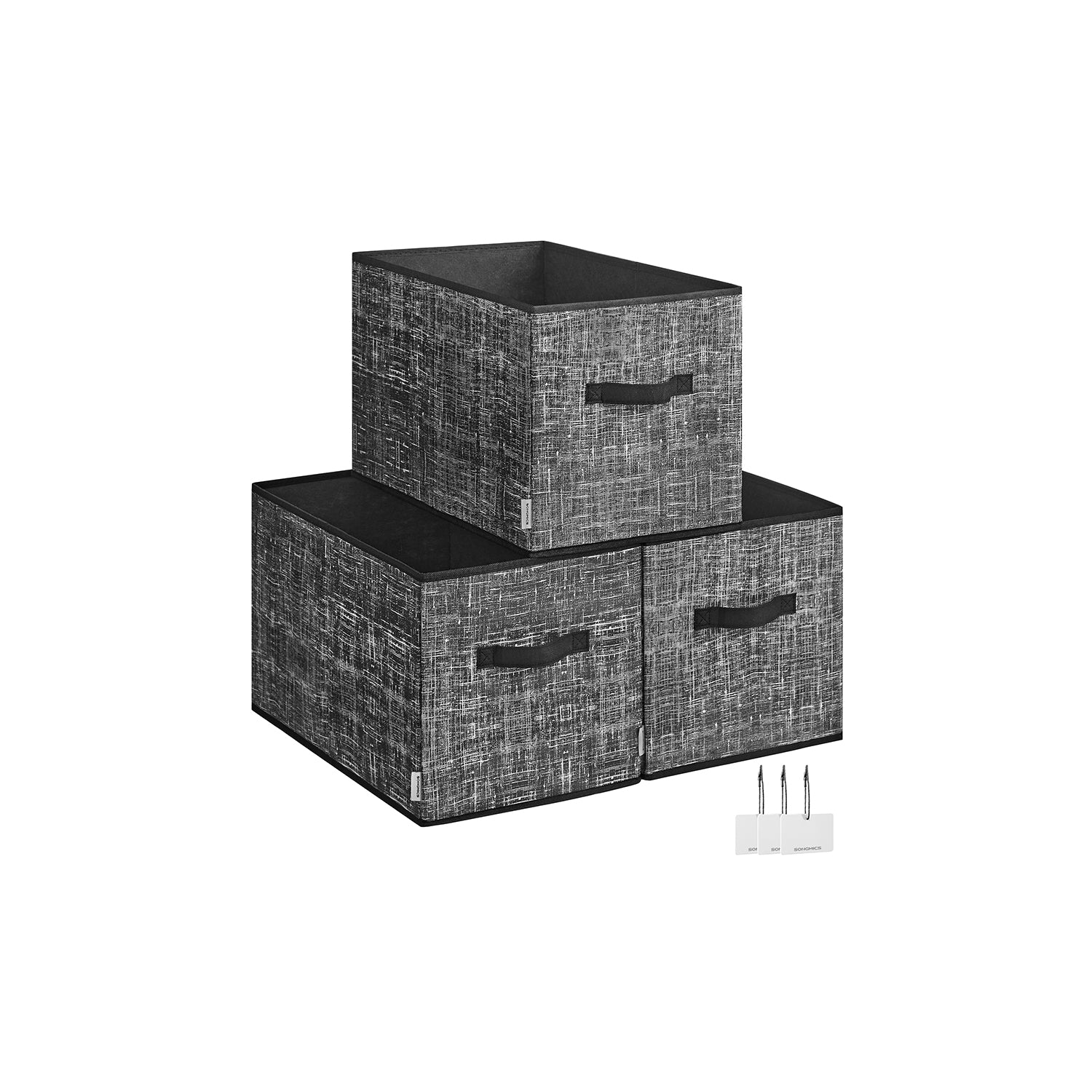 Set of 3 Fabric Storage Bins - Image 6