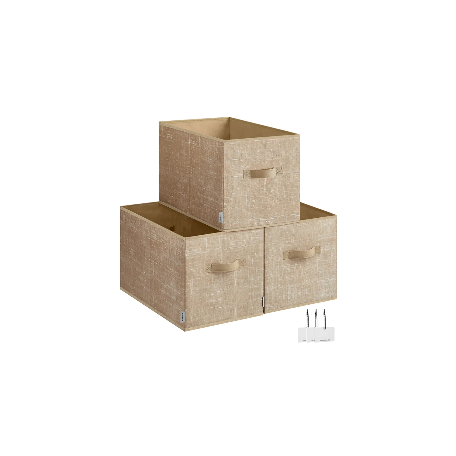 Set of 3 Fabric Storage Bins - Image 7