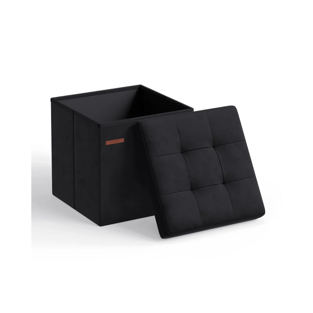 Foldable Storage Ottoman Bench - Image 3