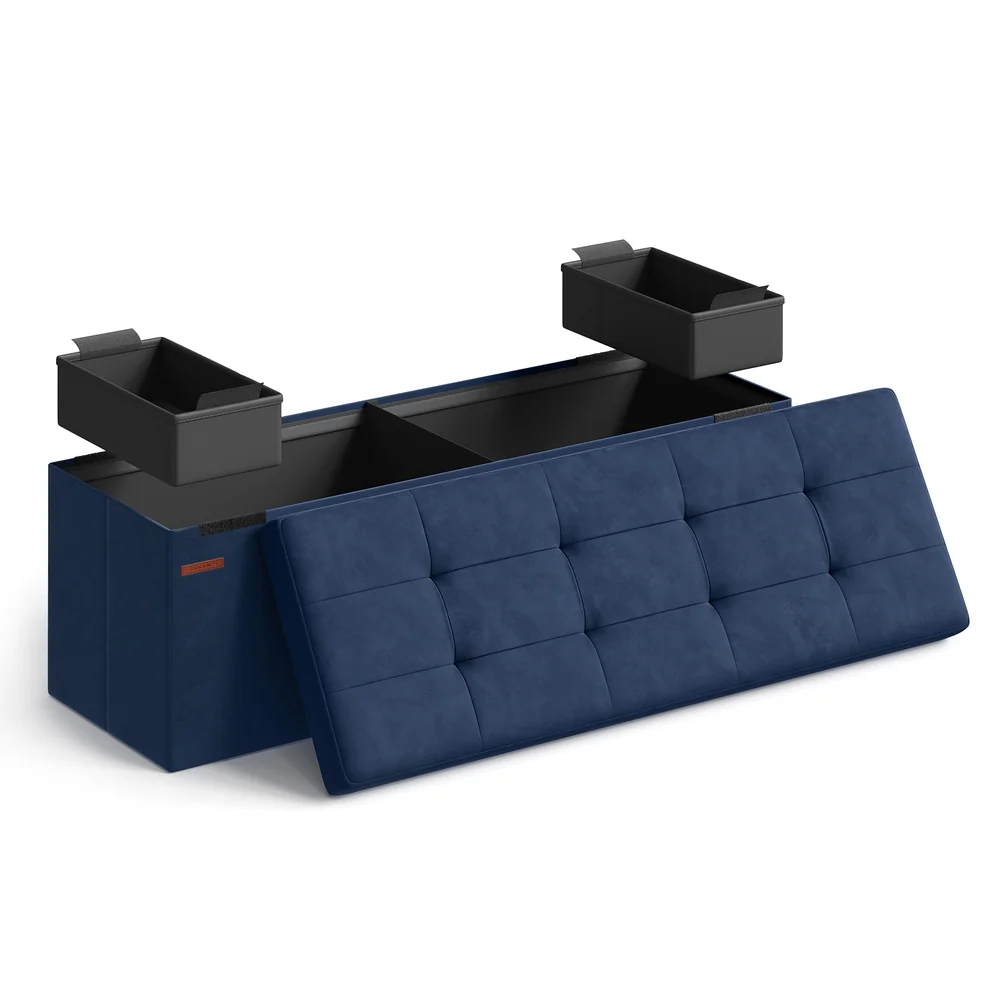 MAZIE Collection - Foldable Storage Ottoman Bench - Image 9