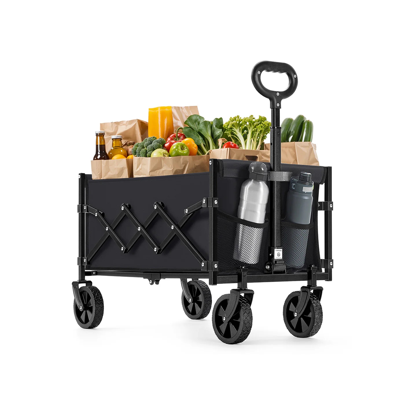 Folding Wagon with Wheels - Image 2