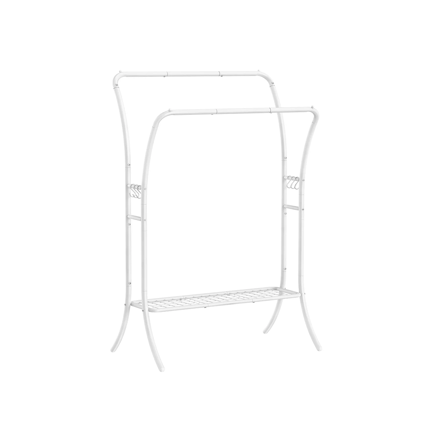 Heavy-Duty Double-Rod Clothes Rack